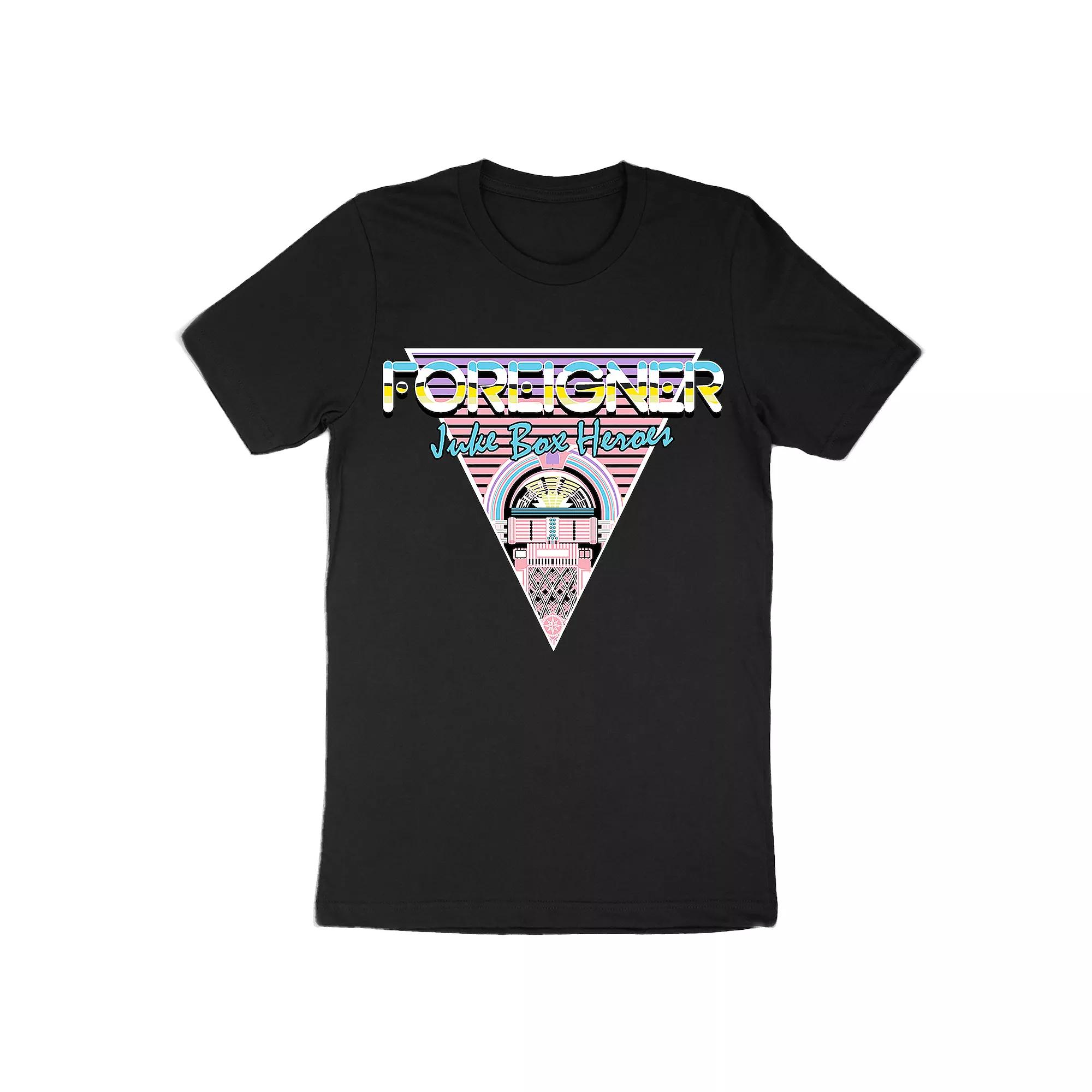 Men's Foreigner Jukebox Heroes 80s Tee, Size: Small, Blue Product Image
