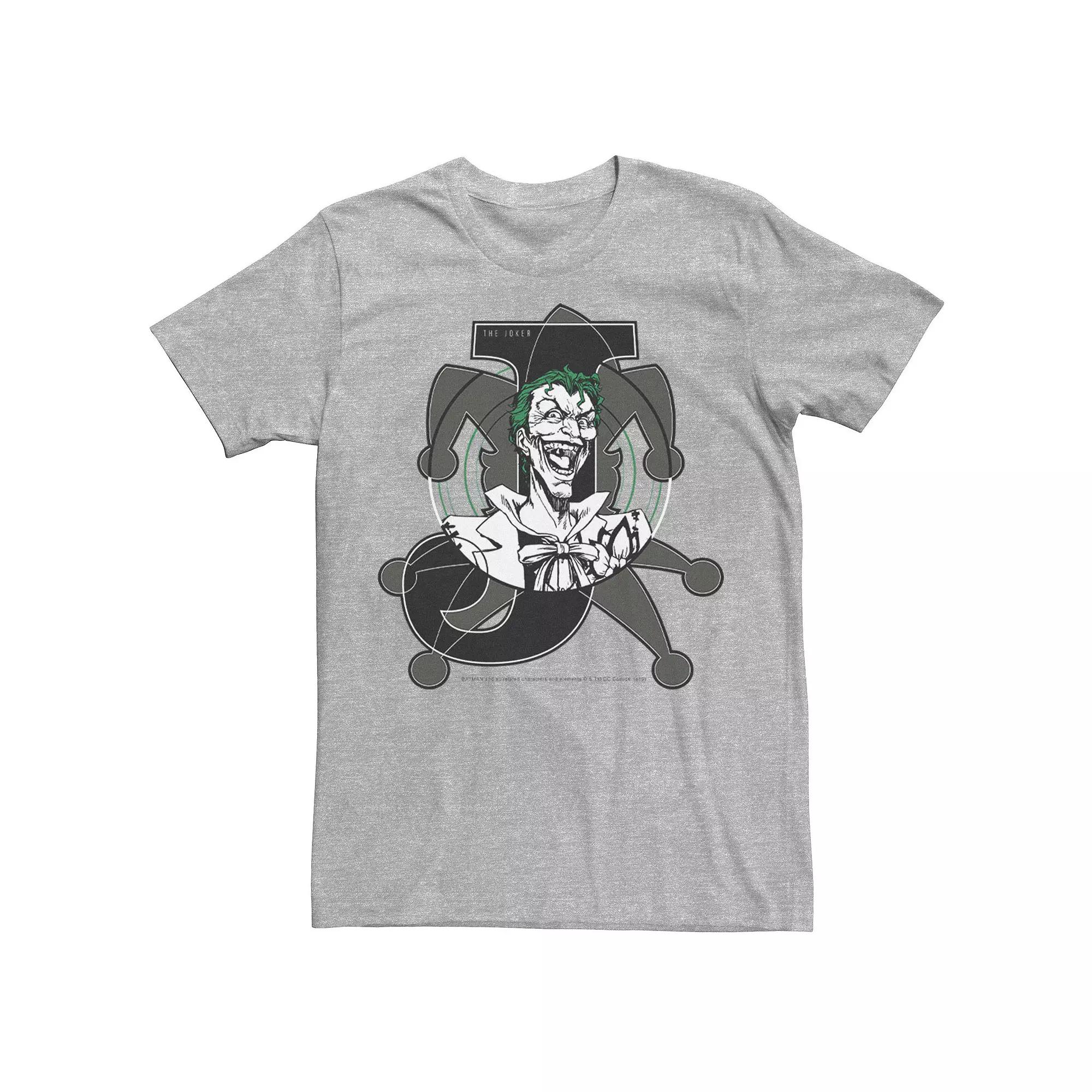Men's DC Comics Joker Card Laughing Poster Tee,  Product Image