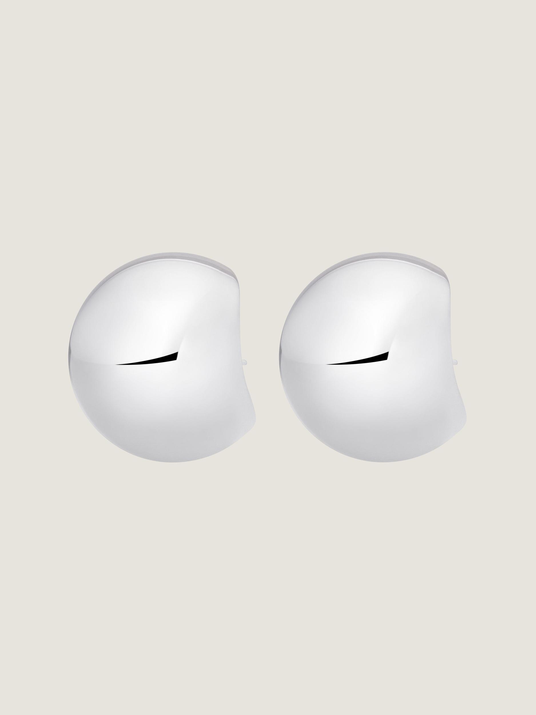 Curve earrings in metal Product Image