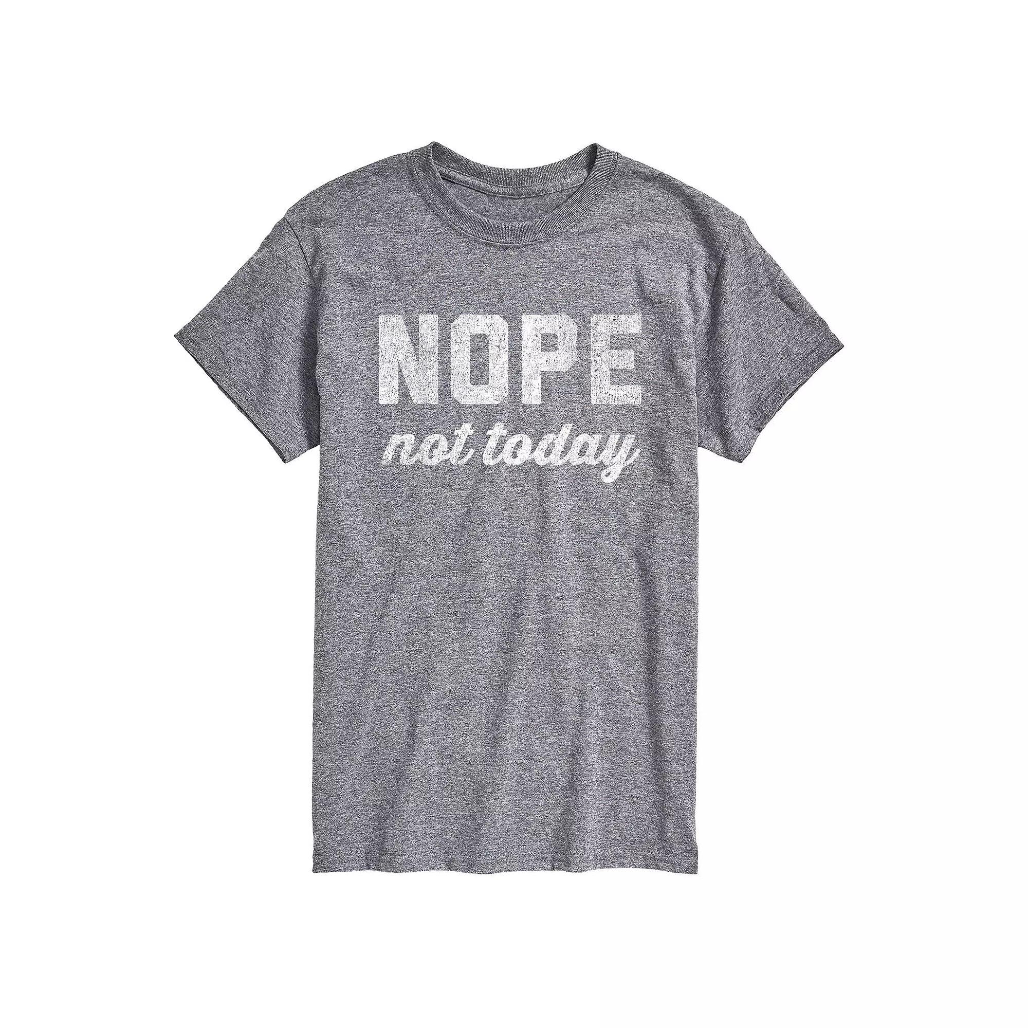 Big & Tall Nope Not Today Tee, Men's,  Product Image