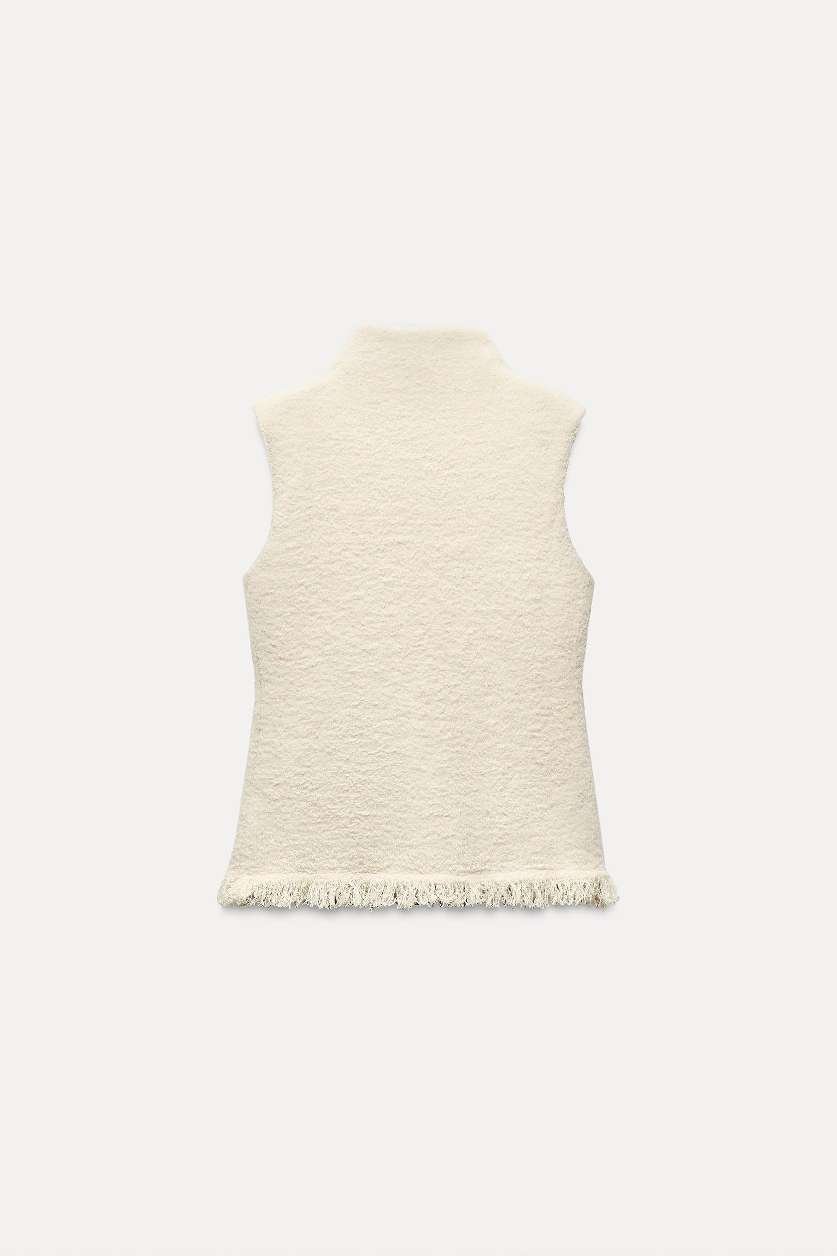 FRINGED KNIT TOP Product Image