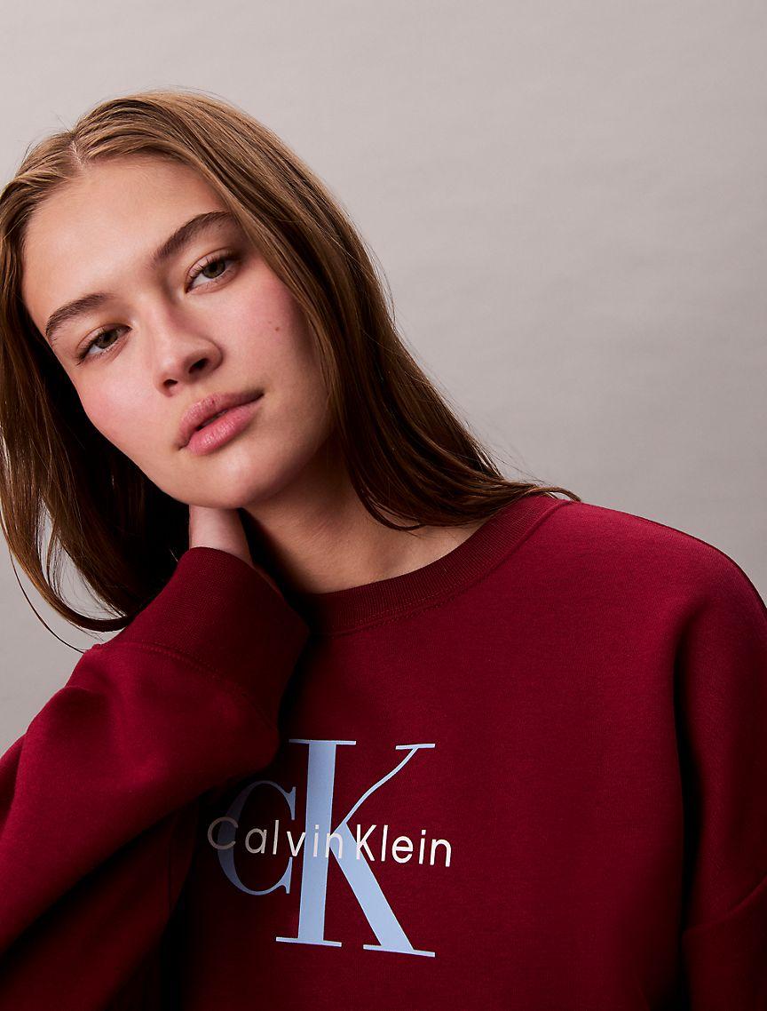 Monogram Logo Fleece Relaxed Sweatshirt Product Image