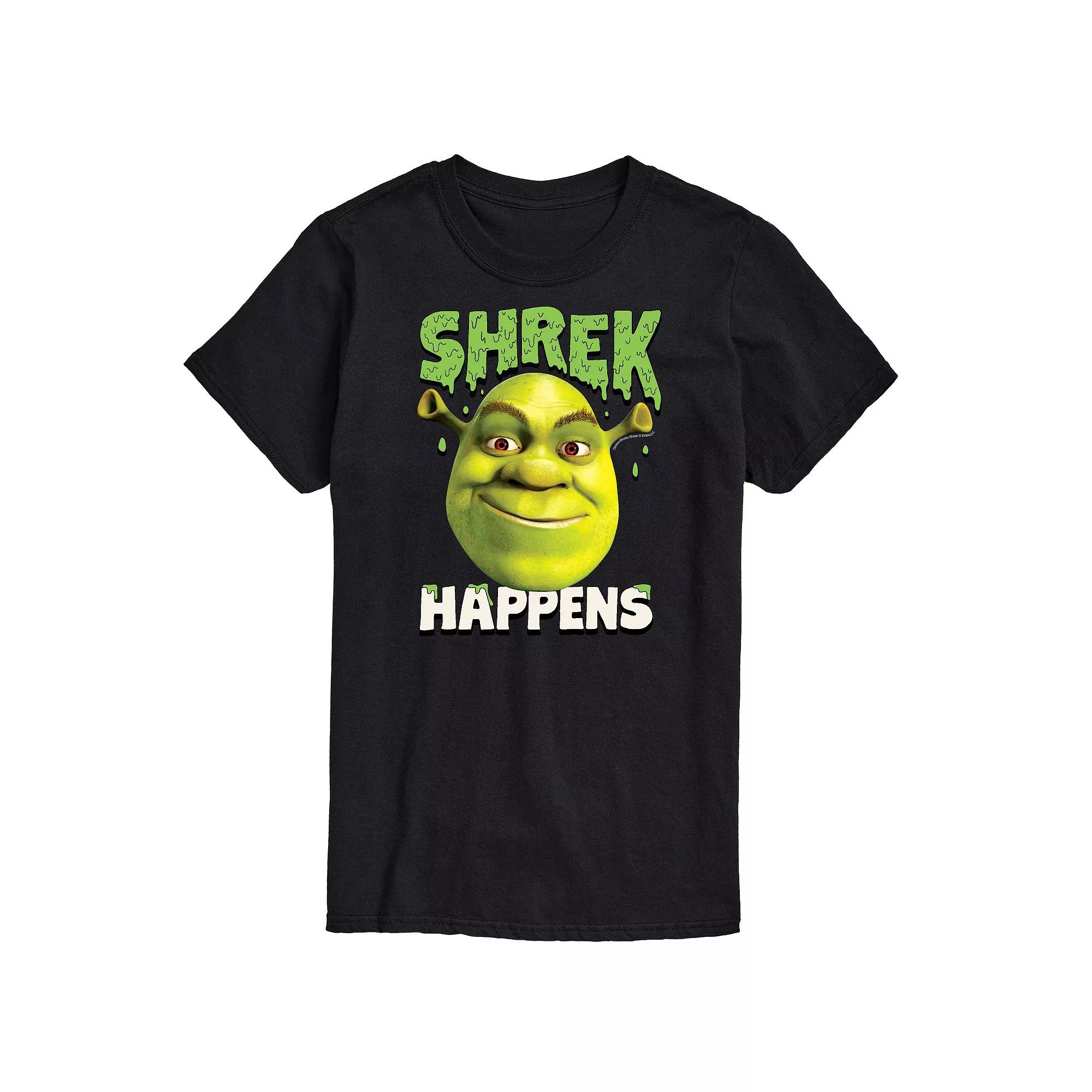 Big & Tall Shrek Happens Tee, Men's,  Product Image
