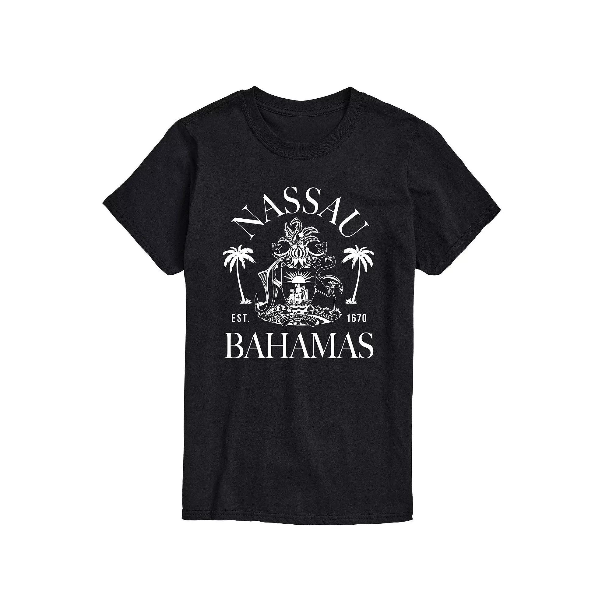 Men's Nassau Bahamas Crest Graphic Tee,  Product Image