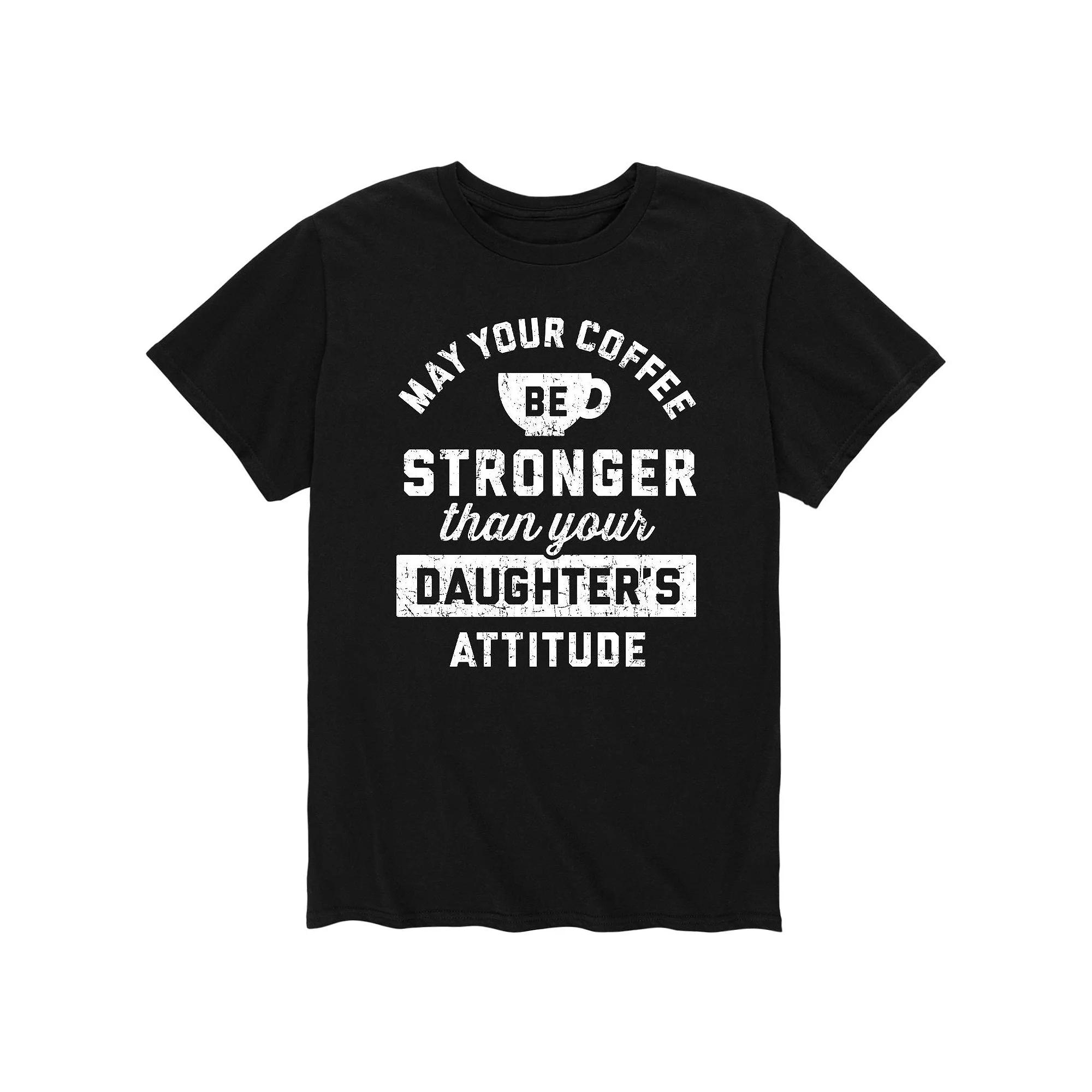 Men's Coffee Stronger Than Attitude Tee,  Product Image