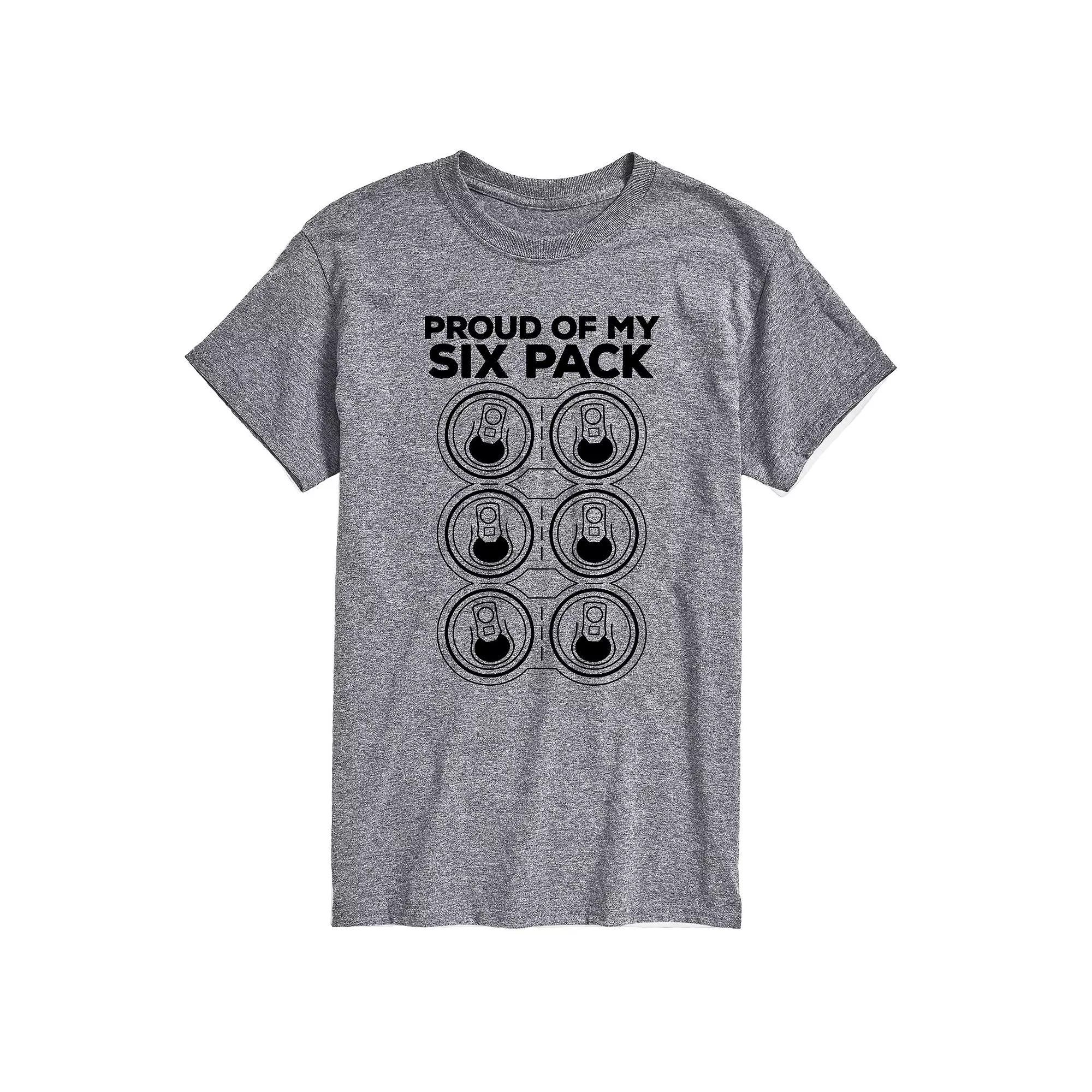 Big & Tall Proud of My Six Pack Graphic Tee, Men's,  Product Image