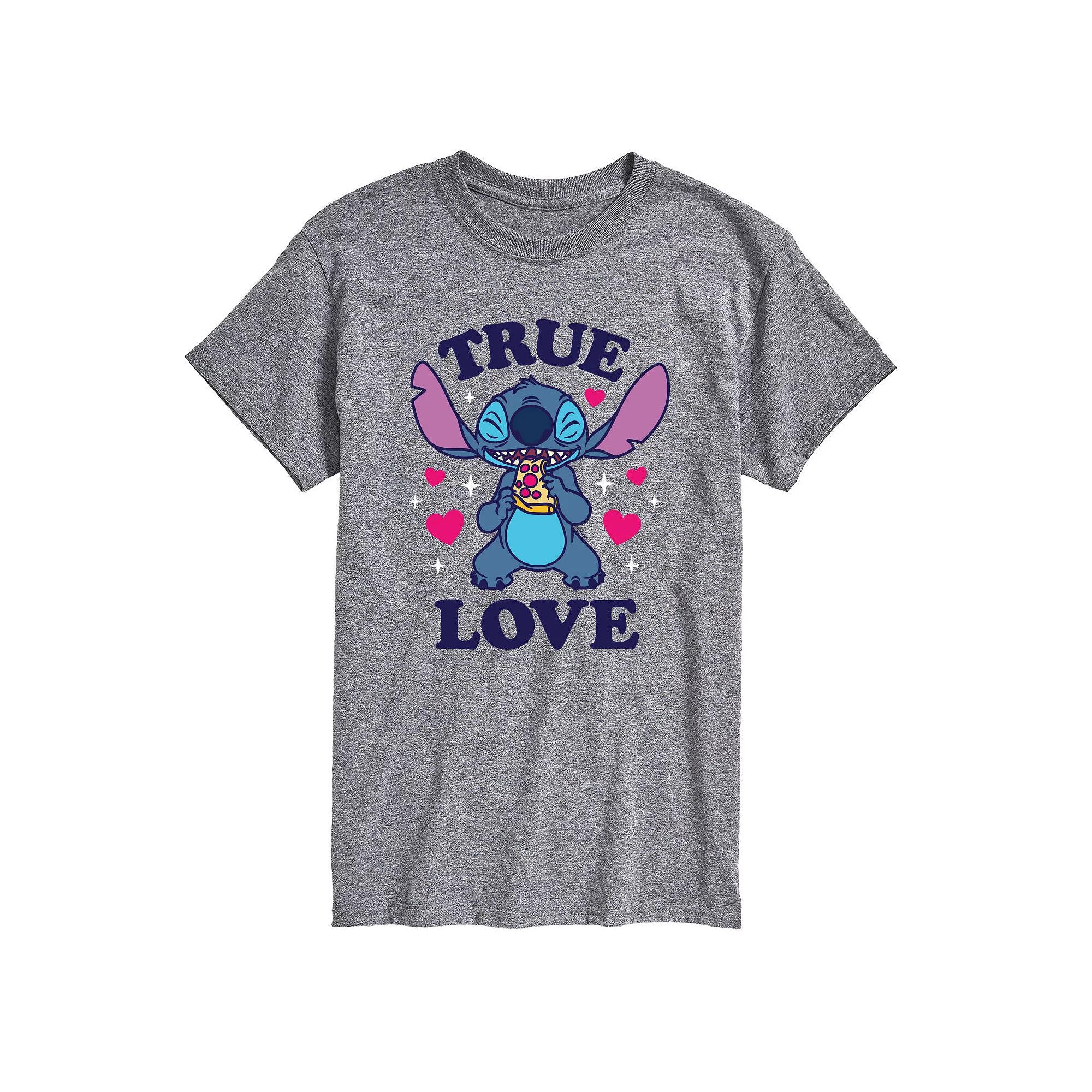 Disney's Lilo & Stitch Big & Tall True Love Pizza Graphic Tee, Men's,  Product Image