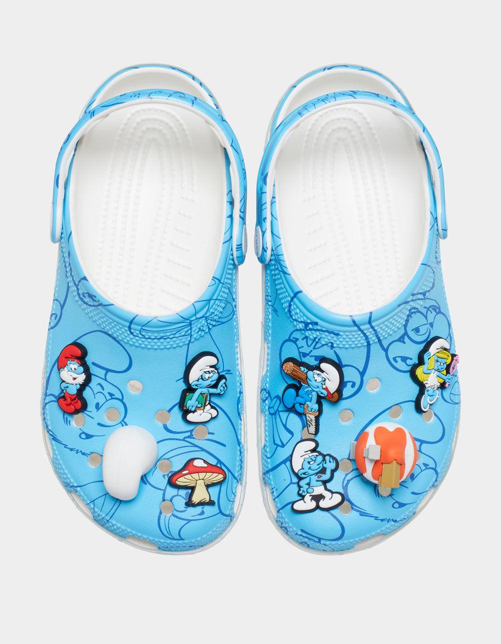 CROCS x Smurfs Classic Clogs - BLUE/WHITE Product Image