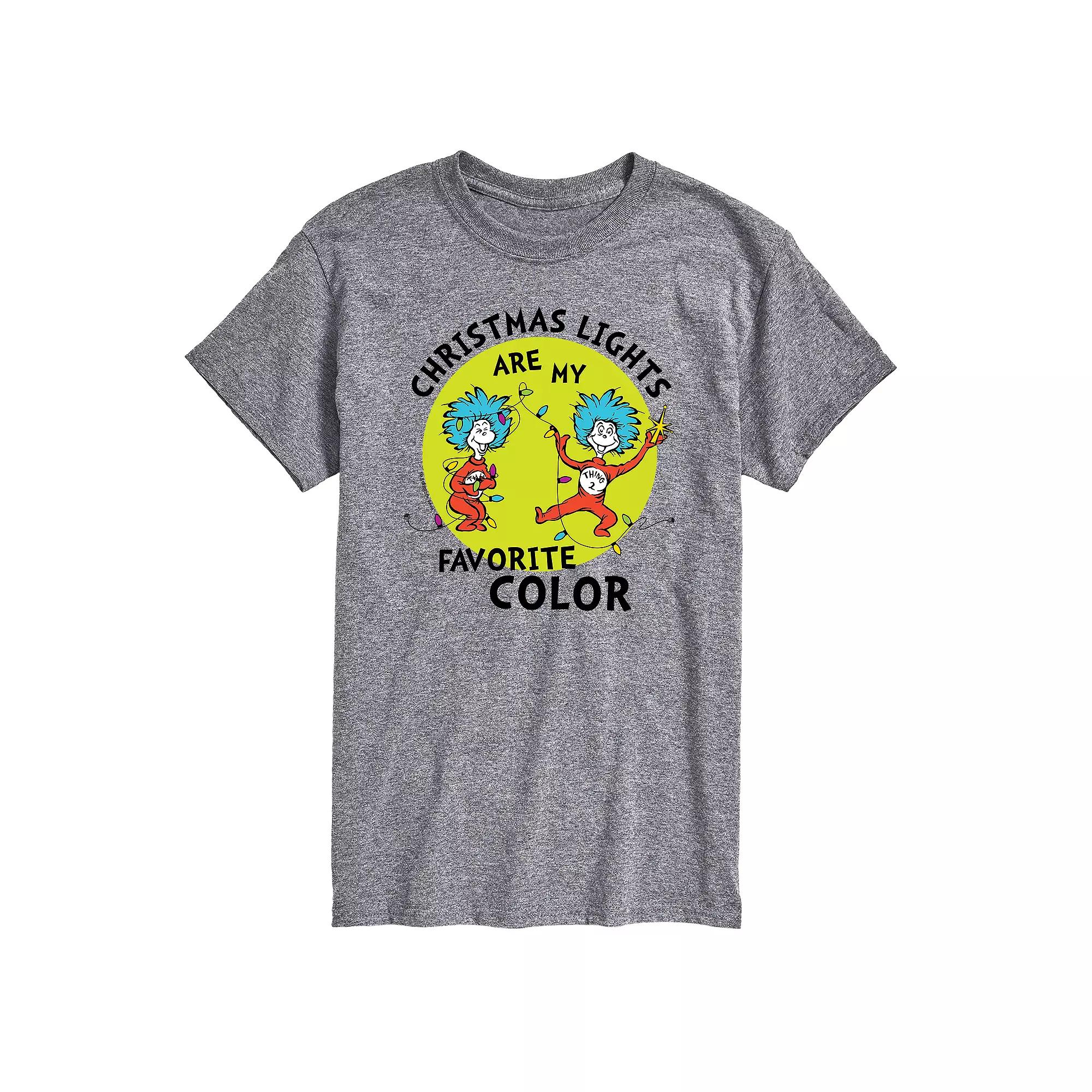 Men's Dr. Seuss Christmas Lights Tee,  Product Image
