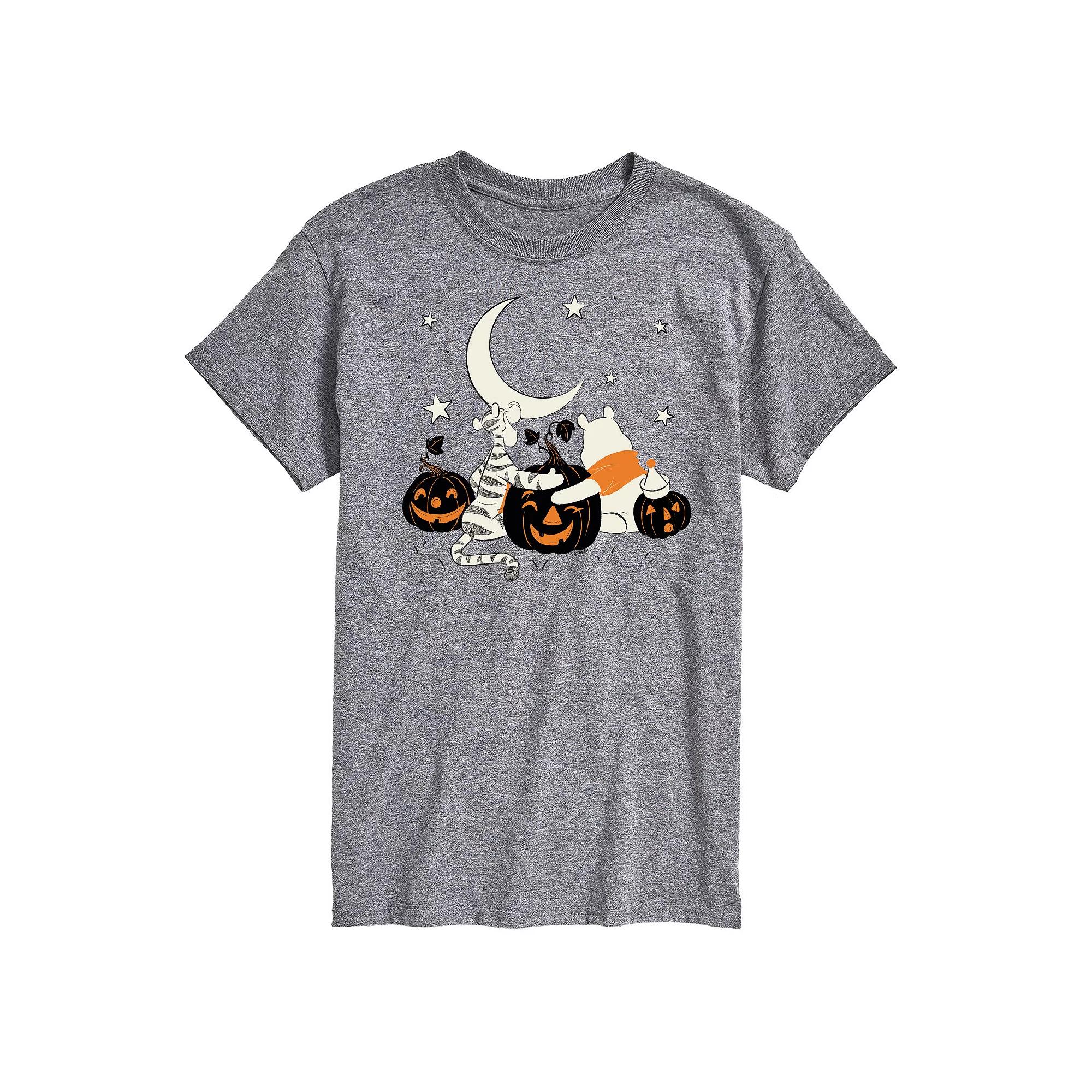 Disney's Winnie the Pooh Men's Tigger & Pooh Pumpkins Graphic Tee,  Product Image