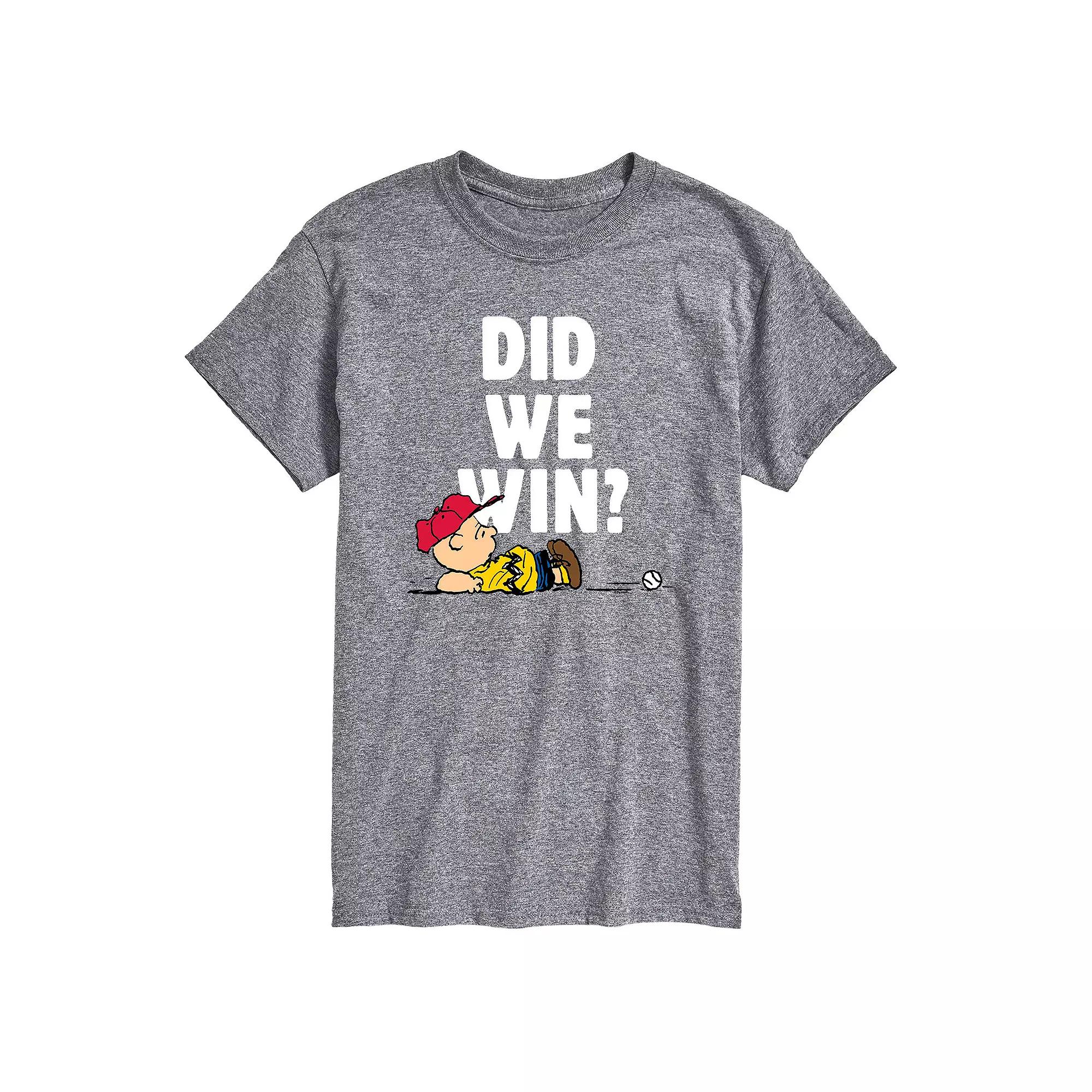 Big & Tall Peanuts Did We Win Tee, Men's,  Product Image