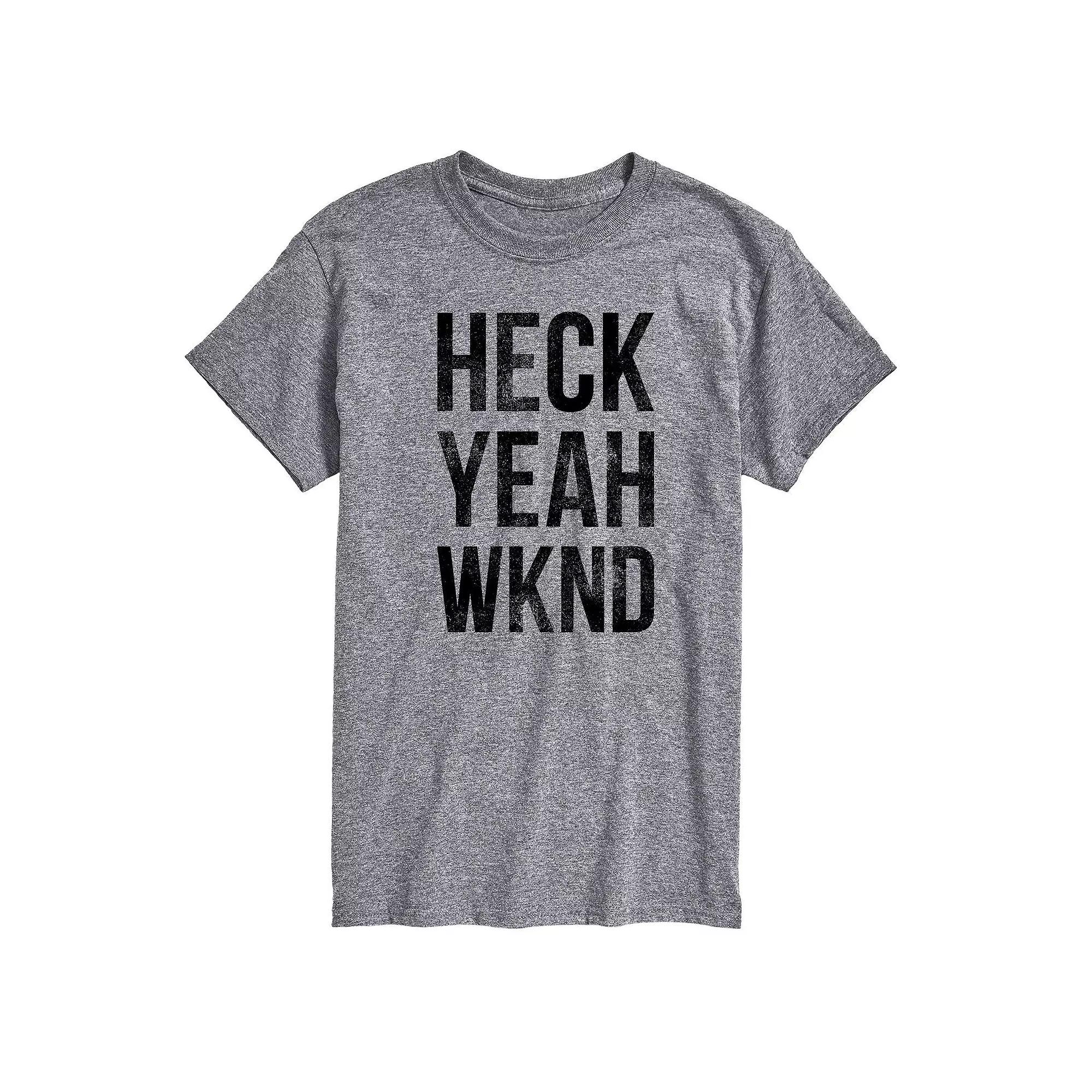 Big & Tall "Heck Yeah Wknd" Graphic Tee, Men's,  Product Image