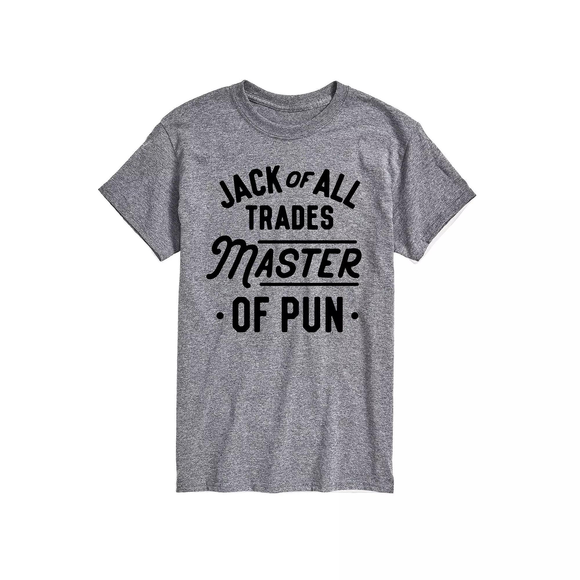 Big & Tall Jack of Trades Master of Pun Graphic Tee, Men's,  Product Image