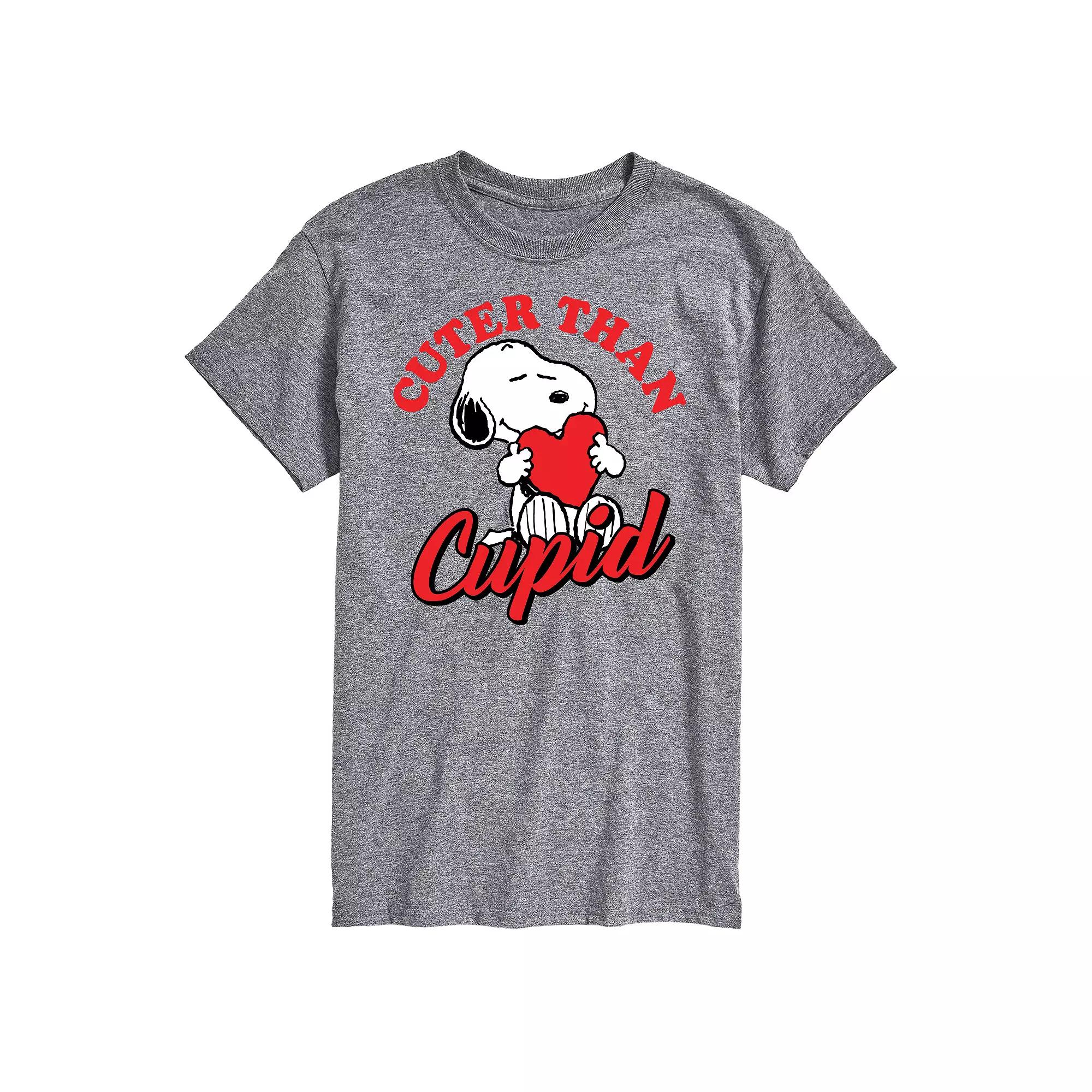 Big & Tall Peanuts Cuter Than Cupid Tee, Men's,  Product Image