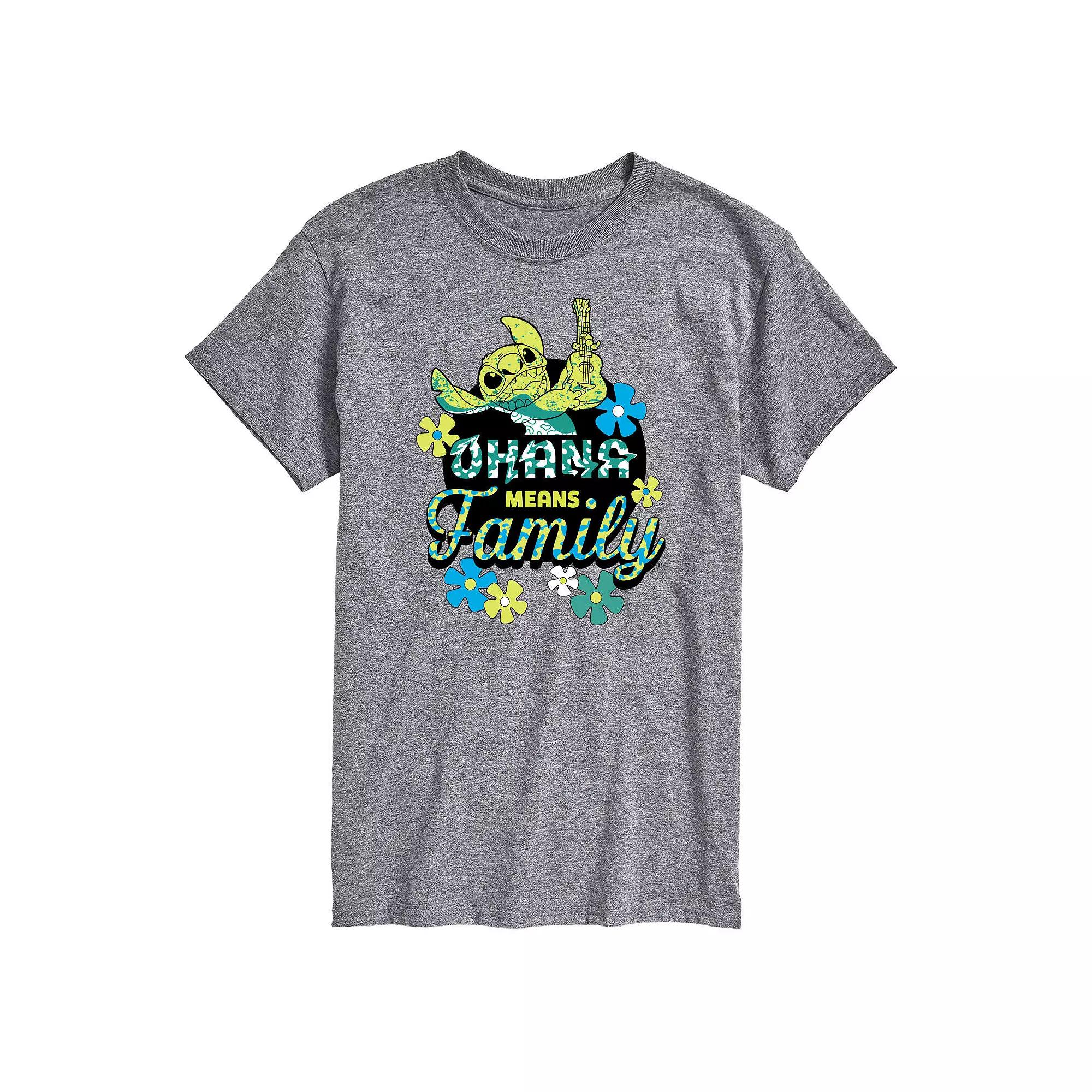 Disney's Lilo & Stitch Big & Tall Ohana Means Family Graphic Tee, Men's,  Product Image
