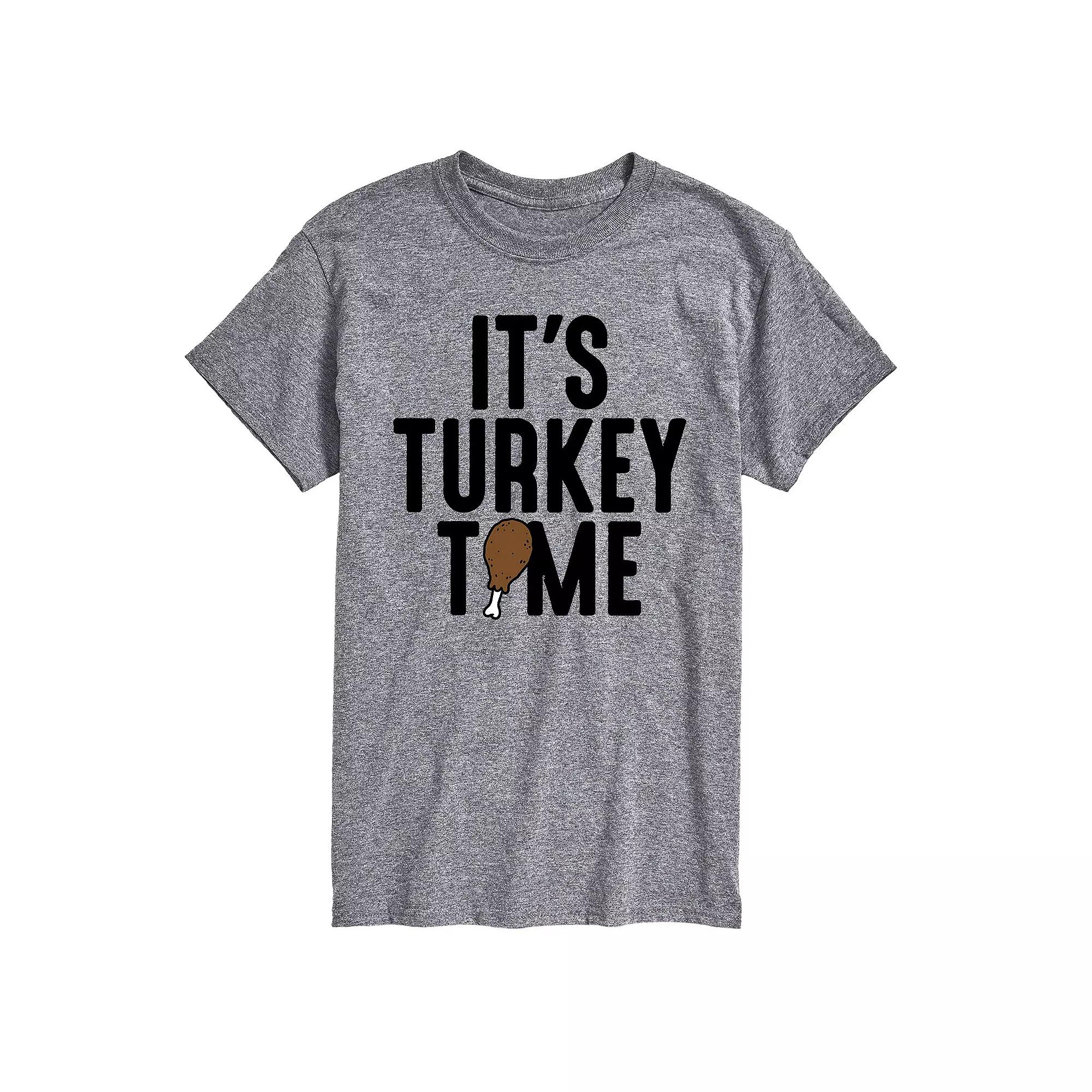 Big & Tall Its Turkey Time Tee, Men's,  Product Image