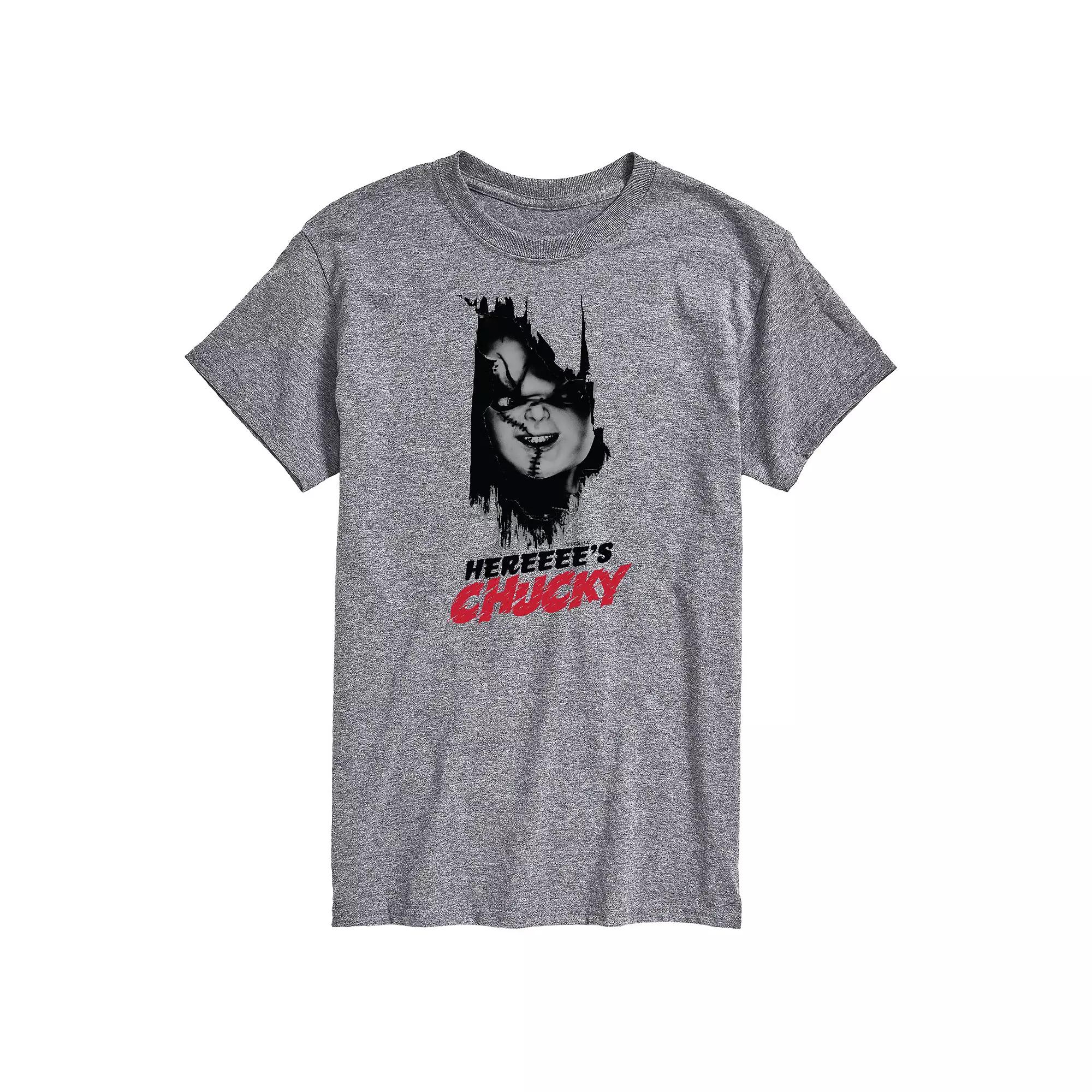 Big & Tall Chucky Heres Chucky Graphic Tee, Men's,  Product Image