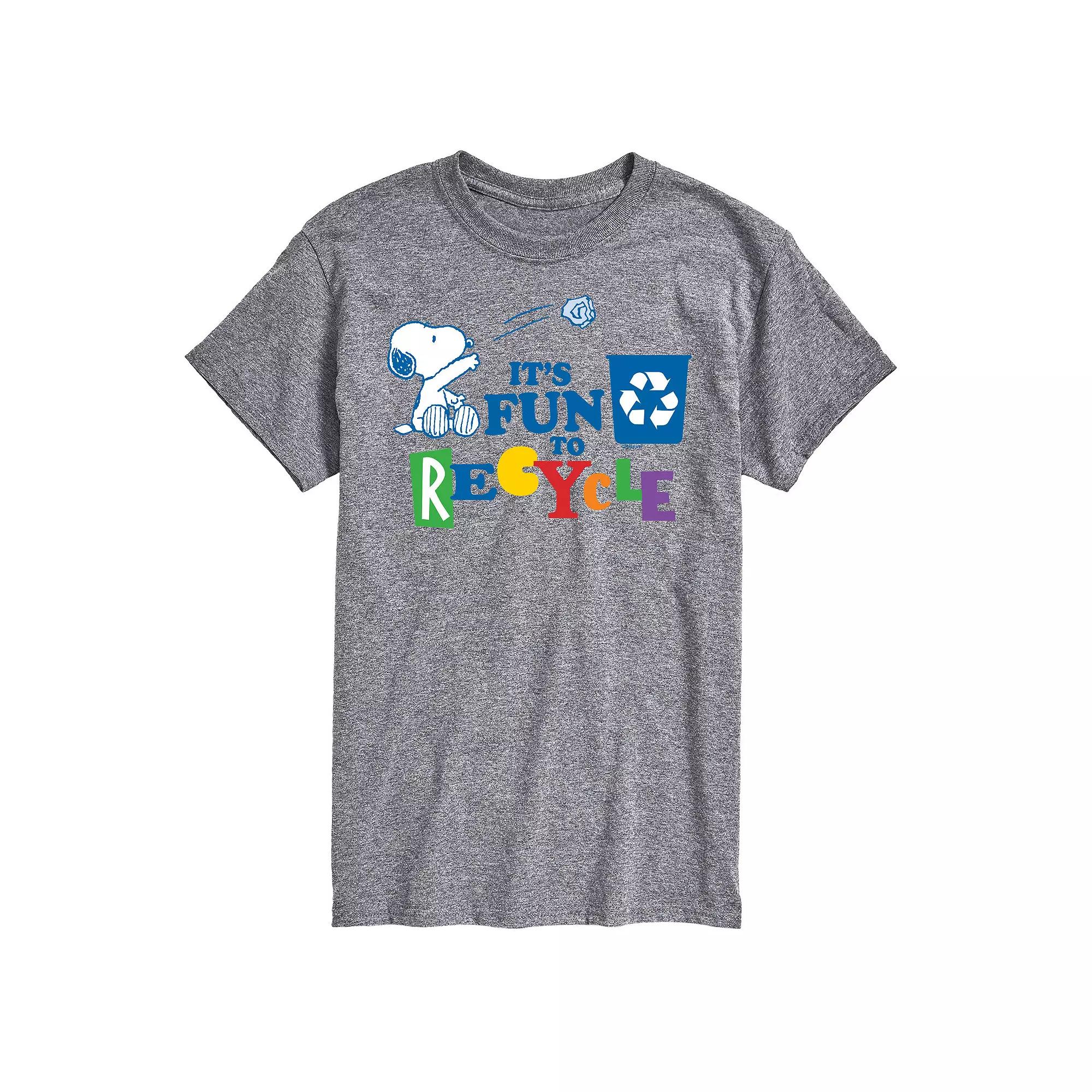 Men's Peanuts Its Fun To Recycle Tee,  Product Image
