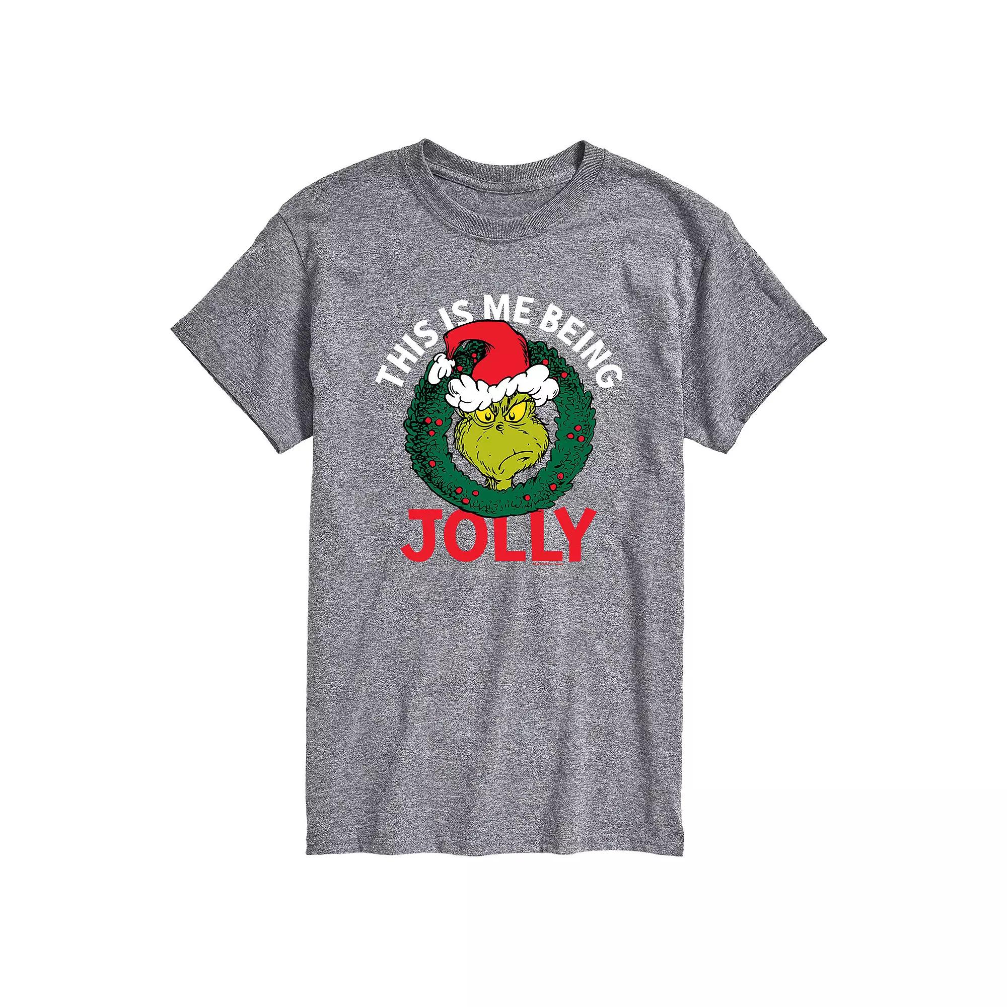 Men's Dr. Seuss The Grinch "This Is Me Being Jolly" Tee,  Product Image