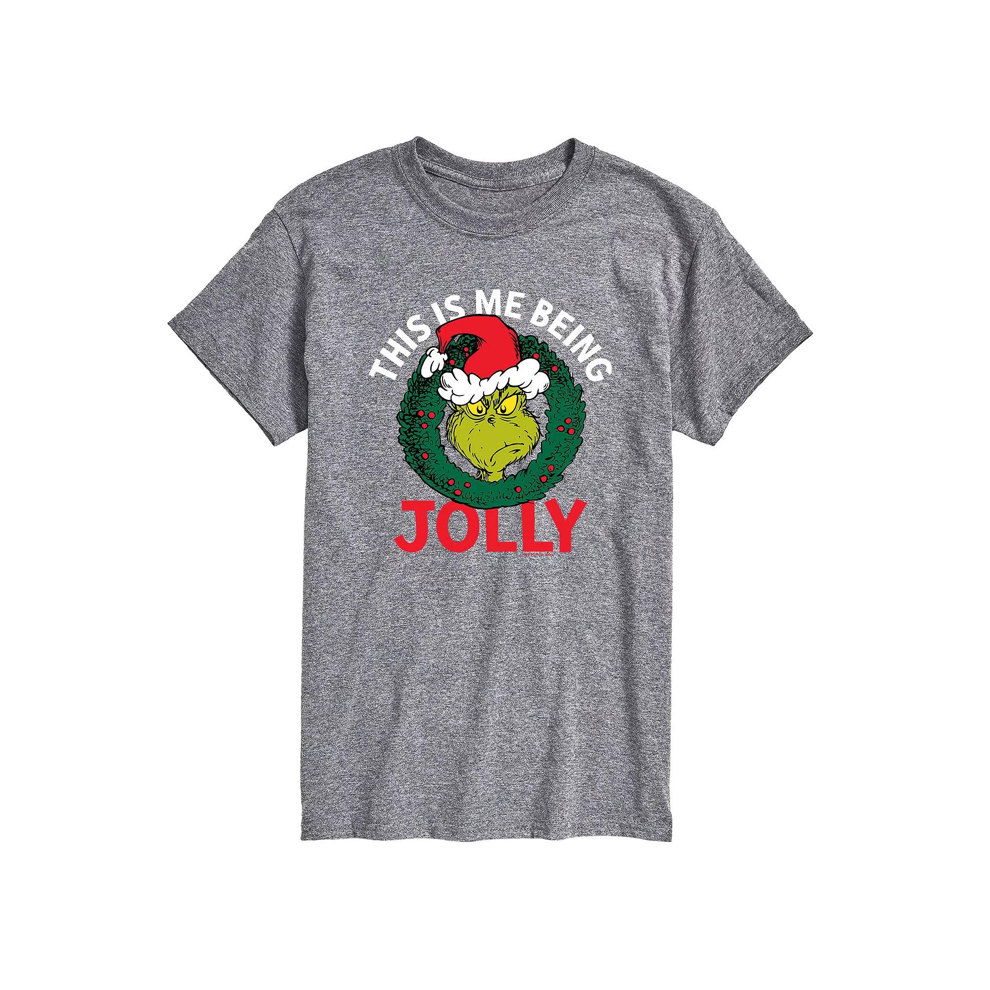 Men's Dr. Seuss The Grinch "This Is Me Being Jolly" Tee,  Product Image