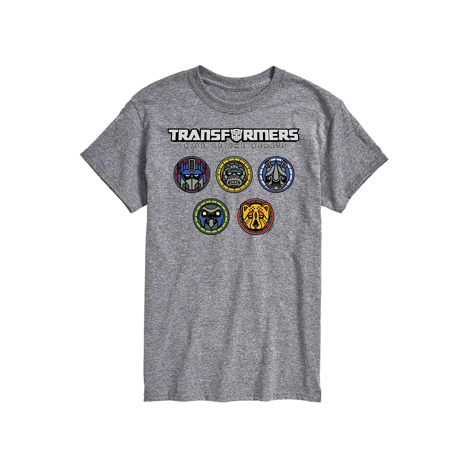 Big & Tall Transformers Logo With Badges Graphic Tee, Men's,  Product Image