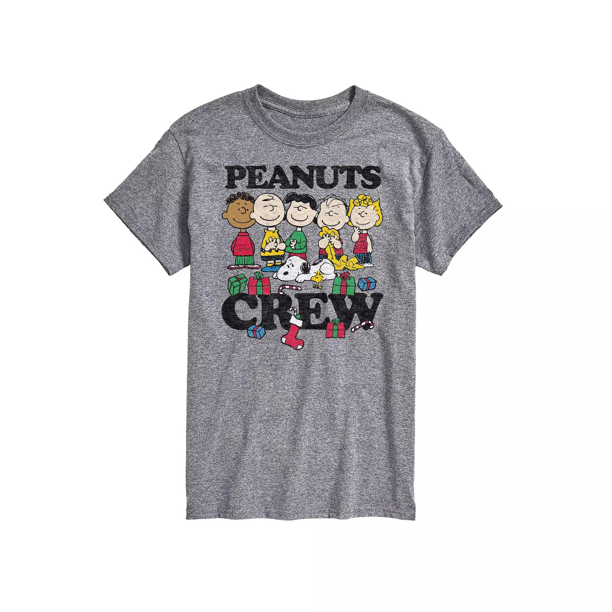 Big & Tall Peanuts Christmas Crew Tee, Men's,  Product Image