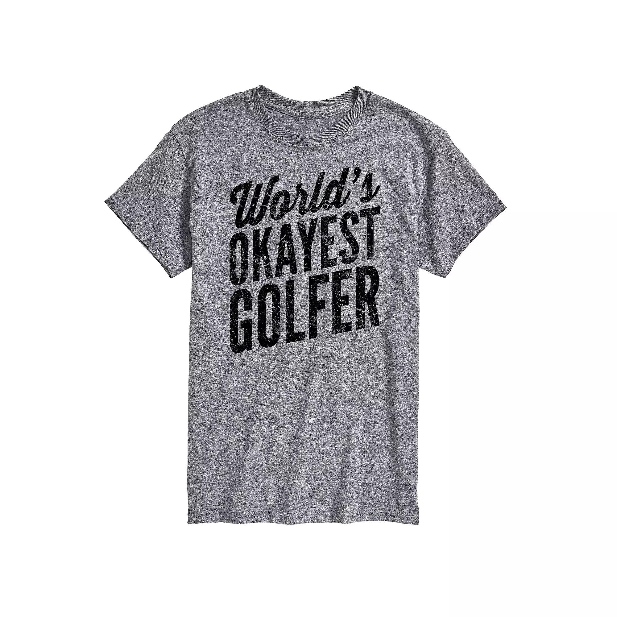 Men's Worlds Okayest Golfer Graphic Tee,  Product Image