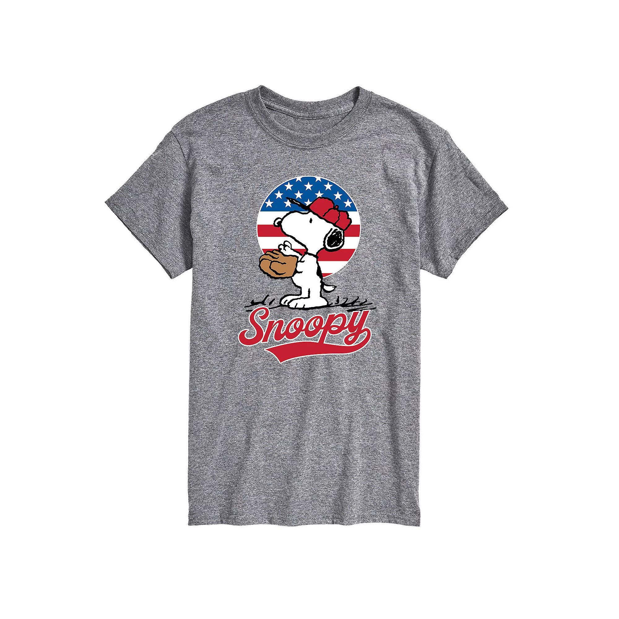Men's Peanuts Snoopy Baseball Tee,  Product Image