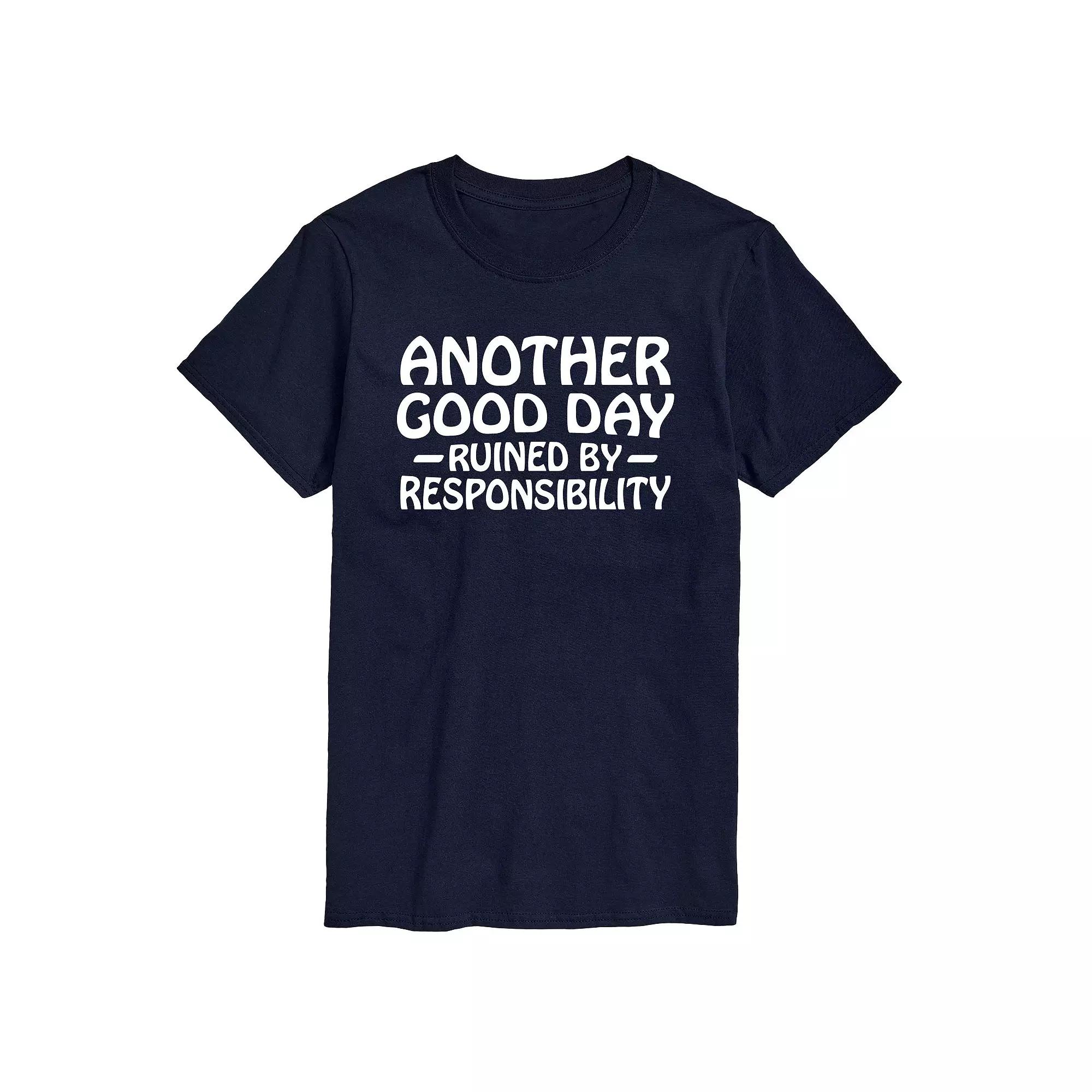 Big & Tall Another Good Day Ruined Responsibility Graphic Tee, Men's,  Product Image