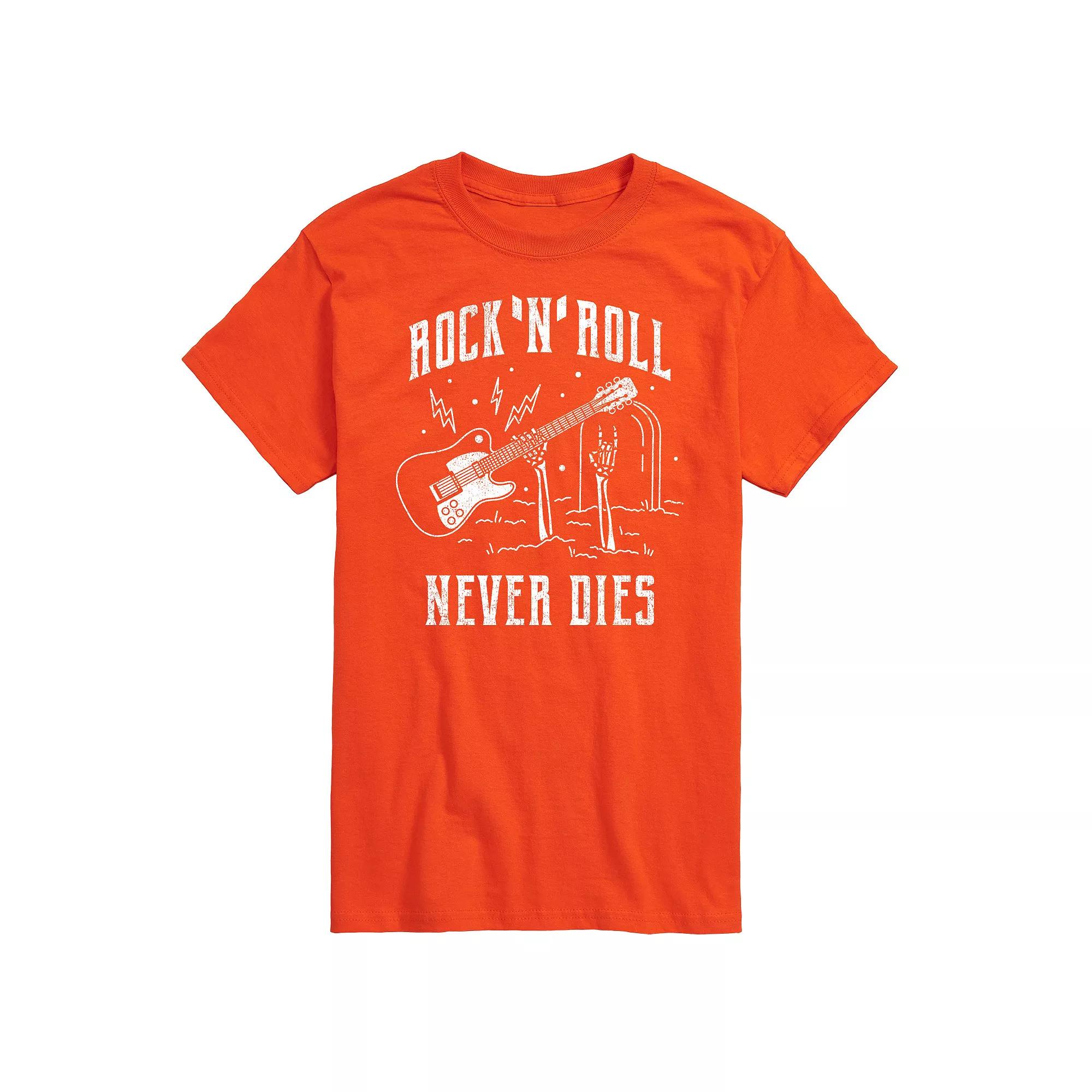 Men's Rock N Roll Never Dies Graphic Tee,  Product Image