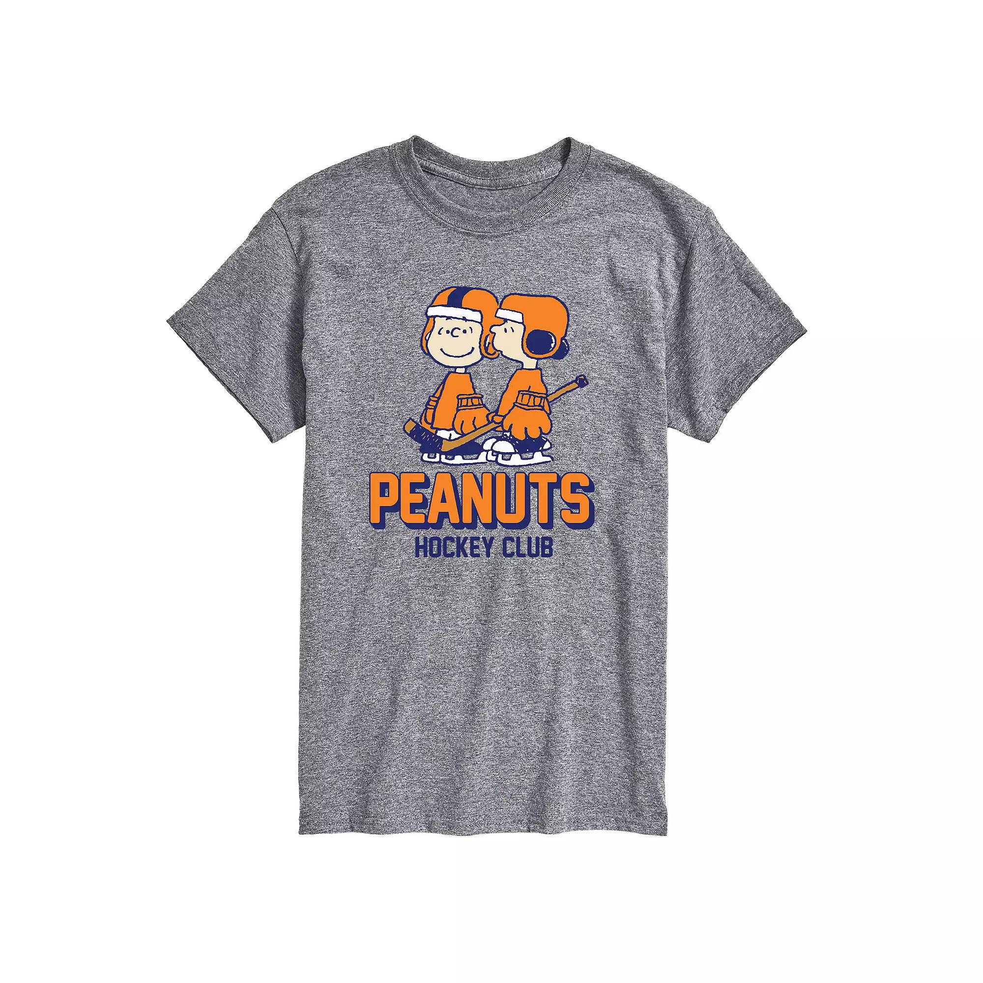 Big & Tall Peanuts Hockey Club Tee, Men's,  Product Image
