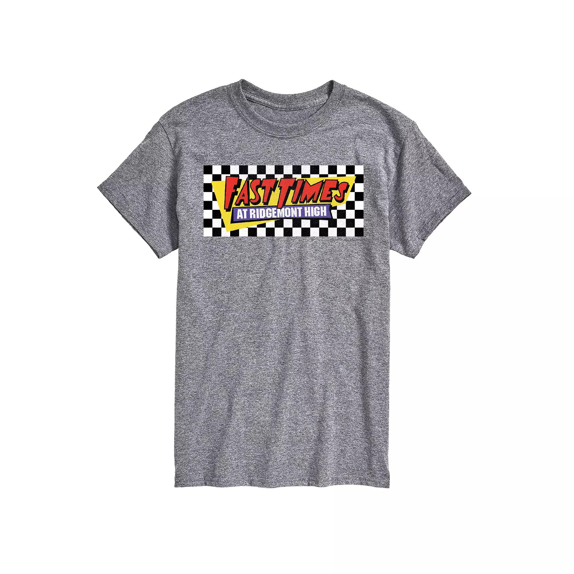 Big & Tall Fast Times At Ridgemont High Checkered Logo Graphic Tee, Men's,  Product Image