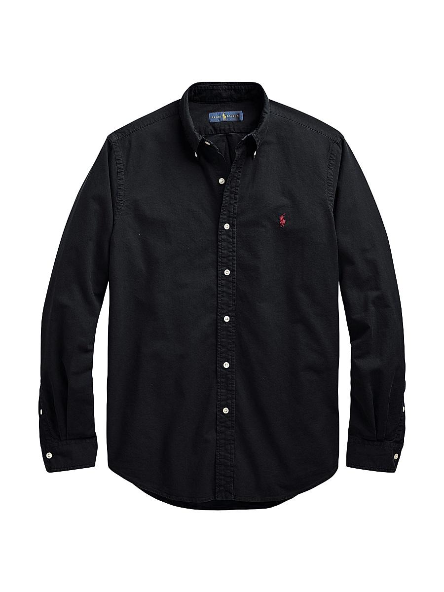 Polo Ralph Lauren Classic Fit Long Sleeve Cotton Oxford Button Down Shirt Product Image