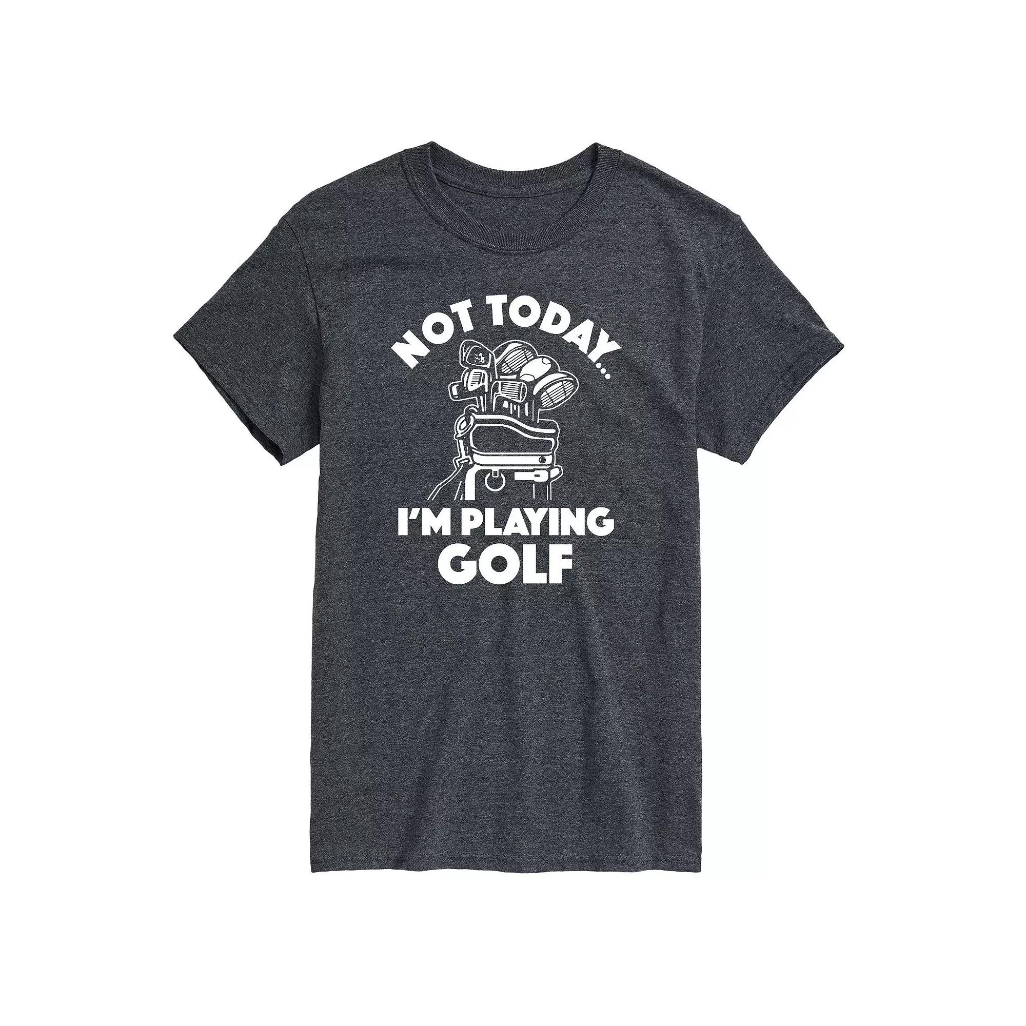Men's Not Today Im Playing Golf Graphic Tee,  Product Image