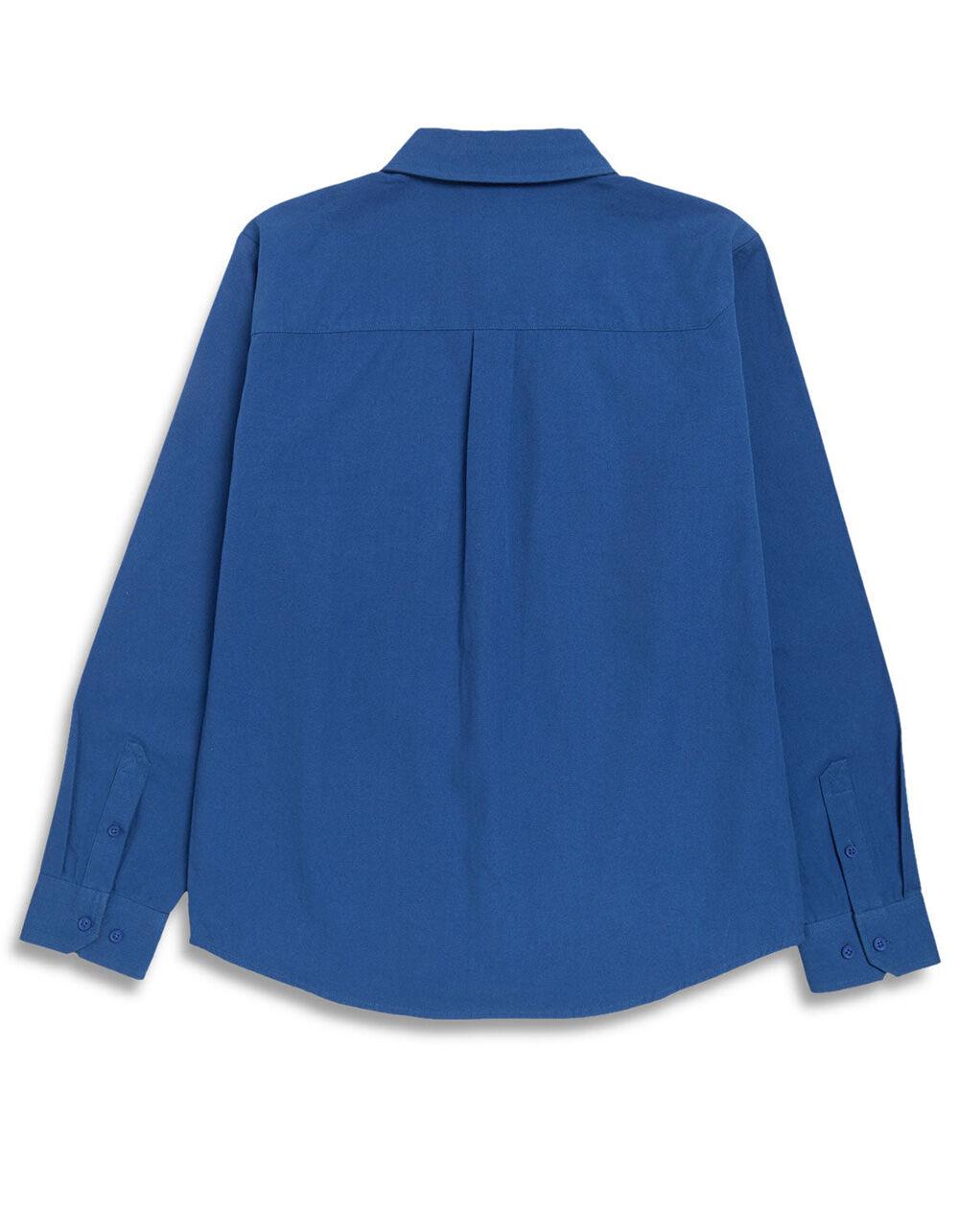 SANTA CRUZ Screaming Hand Utility Mens Button Up Shirt - BLUE Product Image