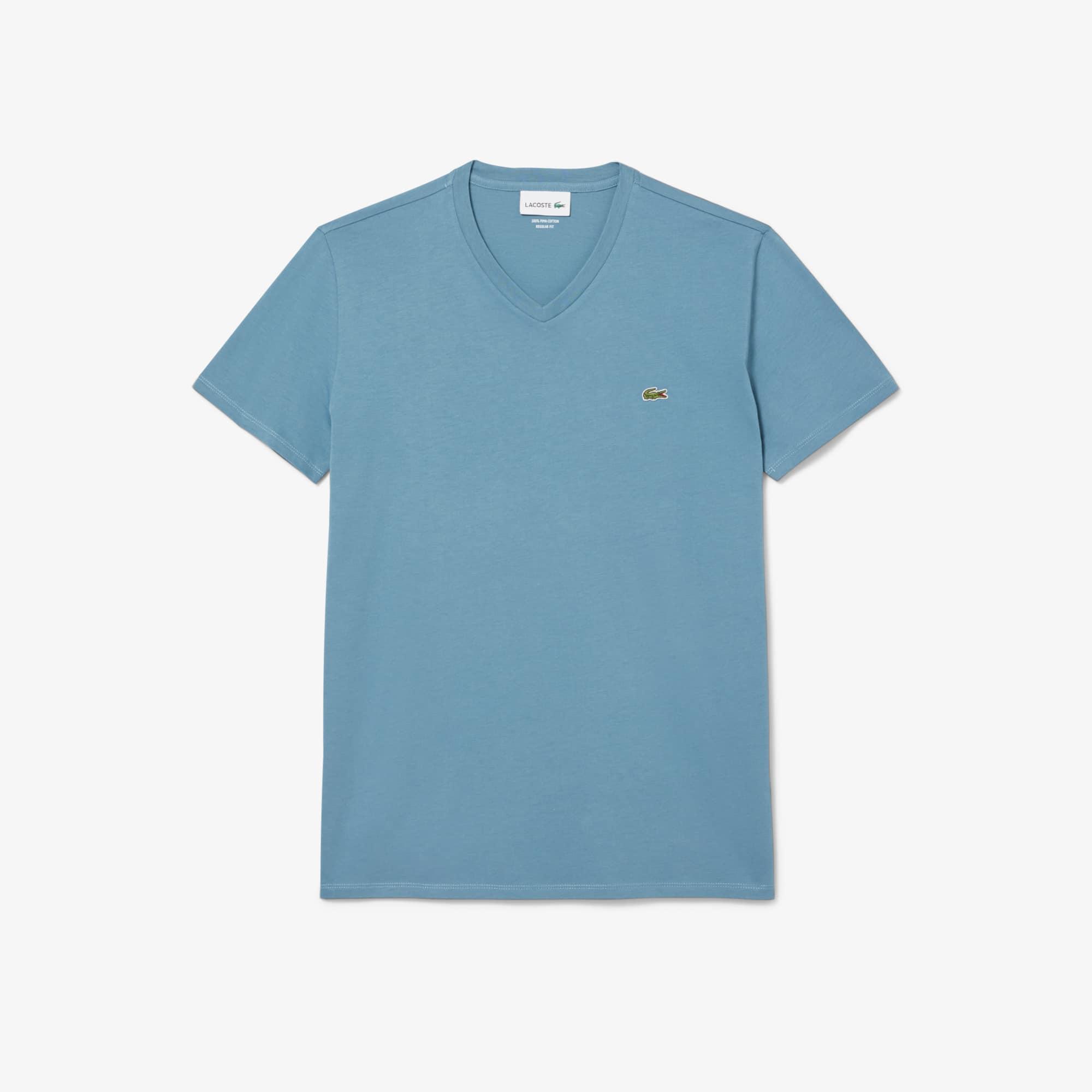 Men's Lightweight Pima Cotton V-Neck T-Shirt Product Image