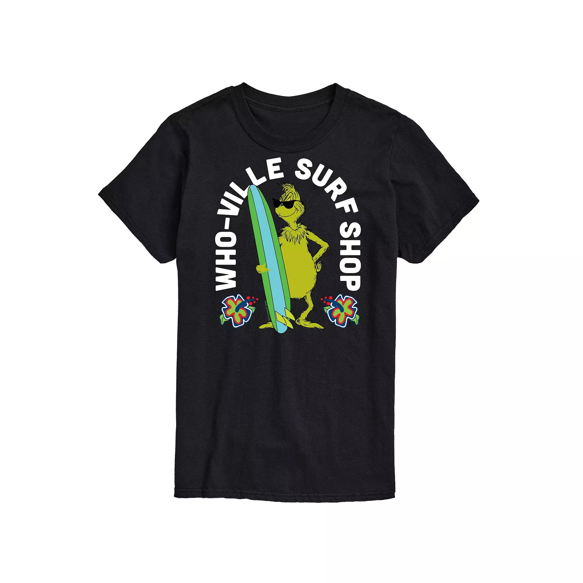 Men's Dr. Seuss The Grinch Whoville Surf Shop Graphic Tee,  Product Image