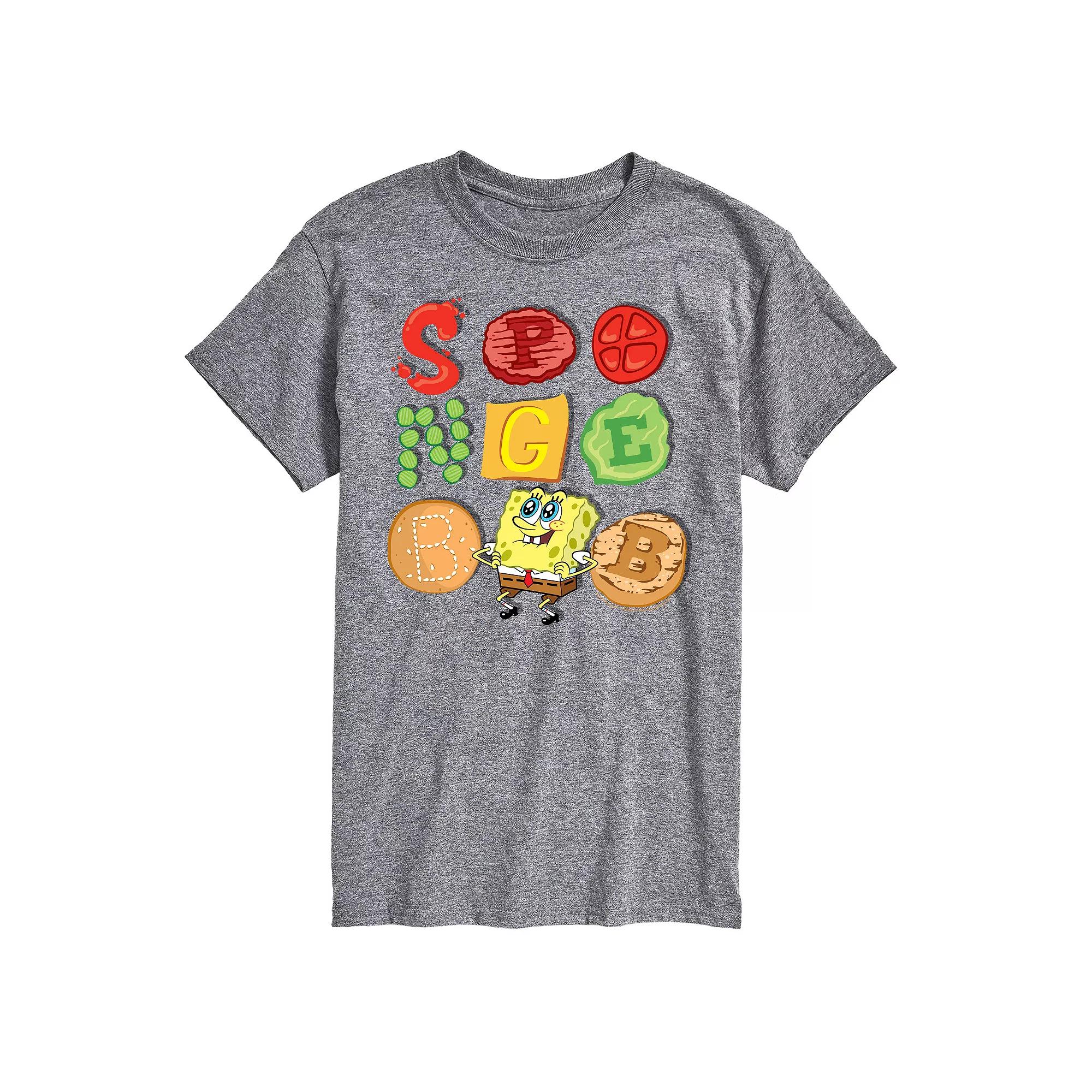 Men's Nickelodeon SpongeBob SquarePants Patty Condiments Graphic Tee,  Product Image