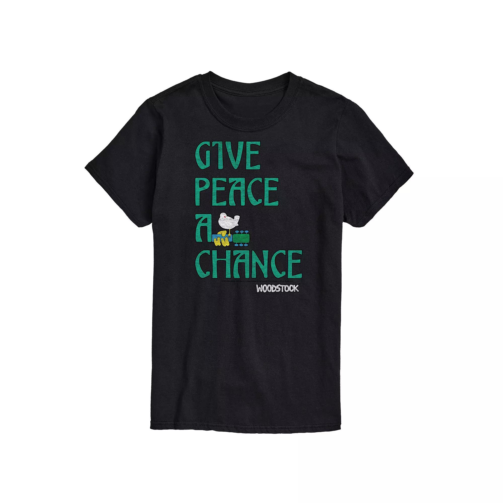 Big & Tall "Give Peace A Chance" Woodstock Graphic Tee, Men's,  Product Image