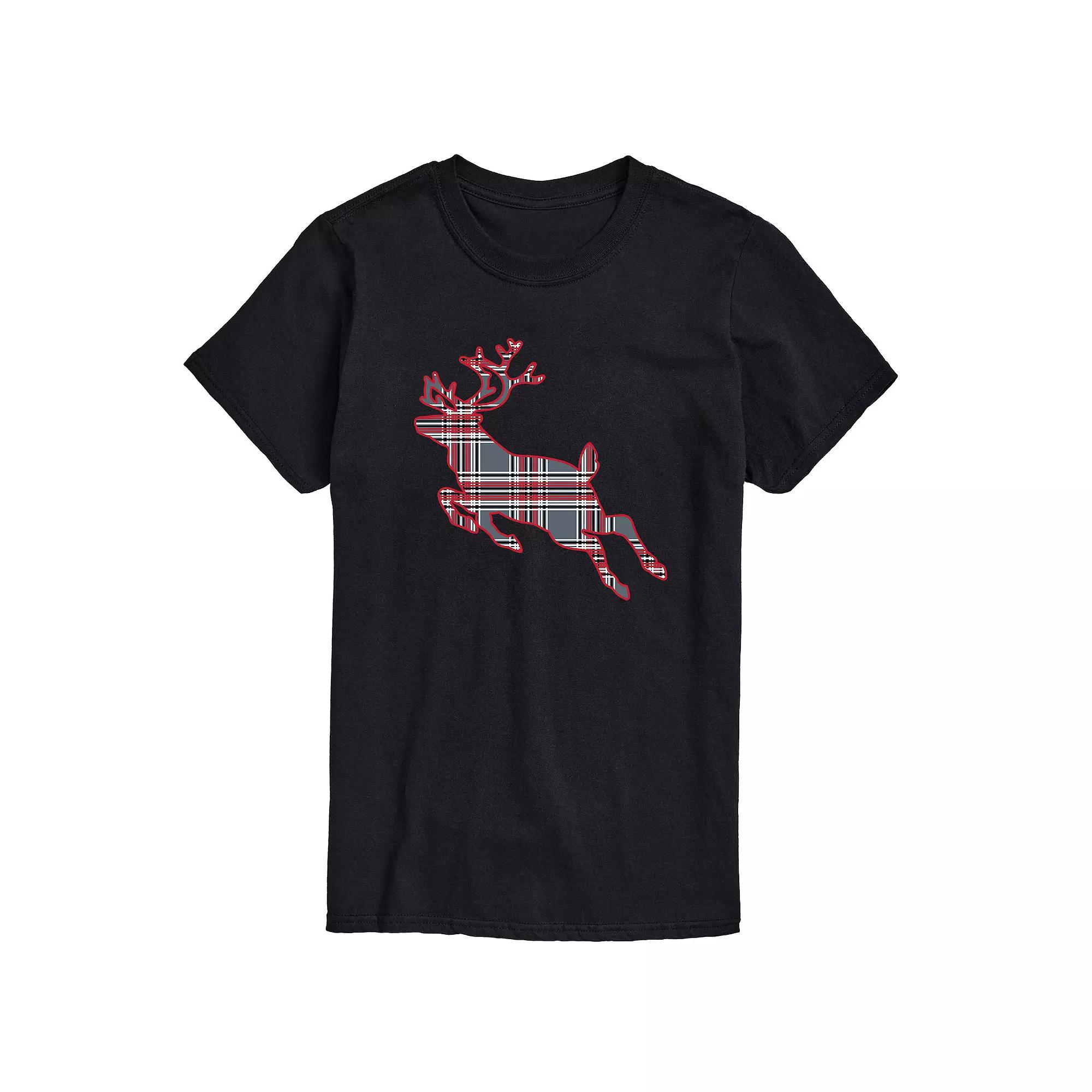 Big & Tall Deer Charcoal Tee, Men's,  Product Image