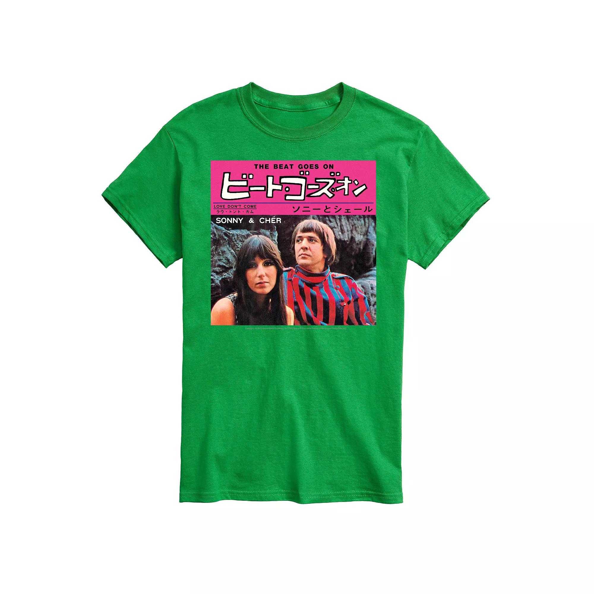 Big & Tall Sonny And Cher Tee, Men's,  Product Image