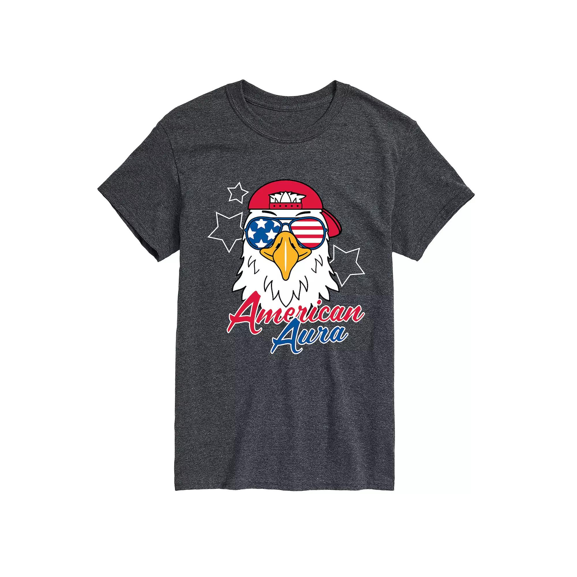 Big & Tall American Aura Bald Eagle Graphic Tee, Men's,  Product Image