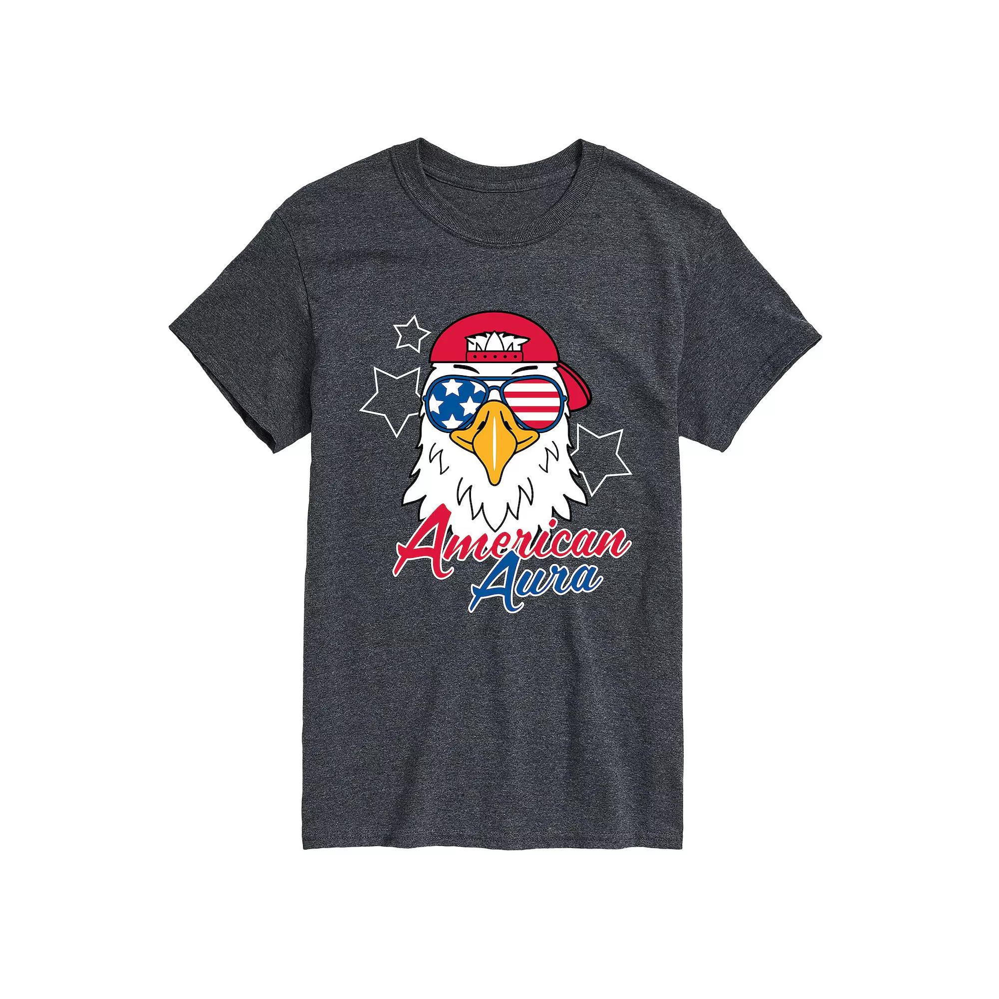 Big & Tall American Aura Bald Eagle Graphic Tee, Men's,  Product Image