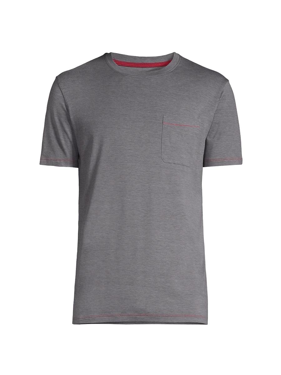 Men's Silk-Blend Pocket T-Shirt Product Image