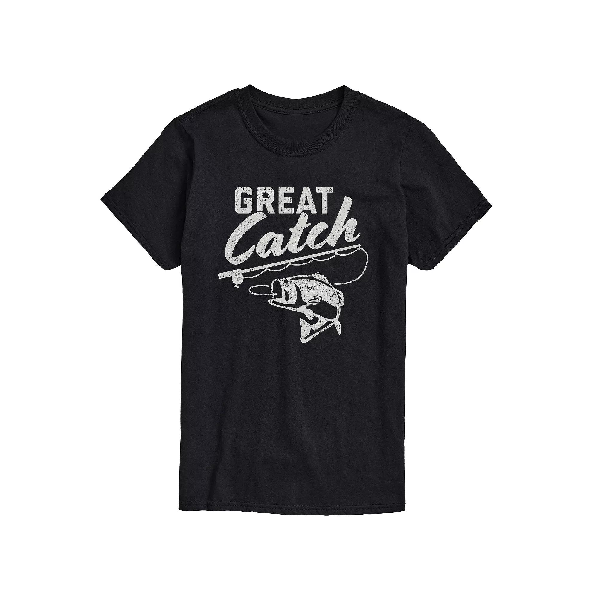 Big & Tall Great Catch Graphic Tee, Men's,  Product Image