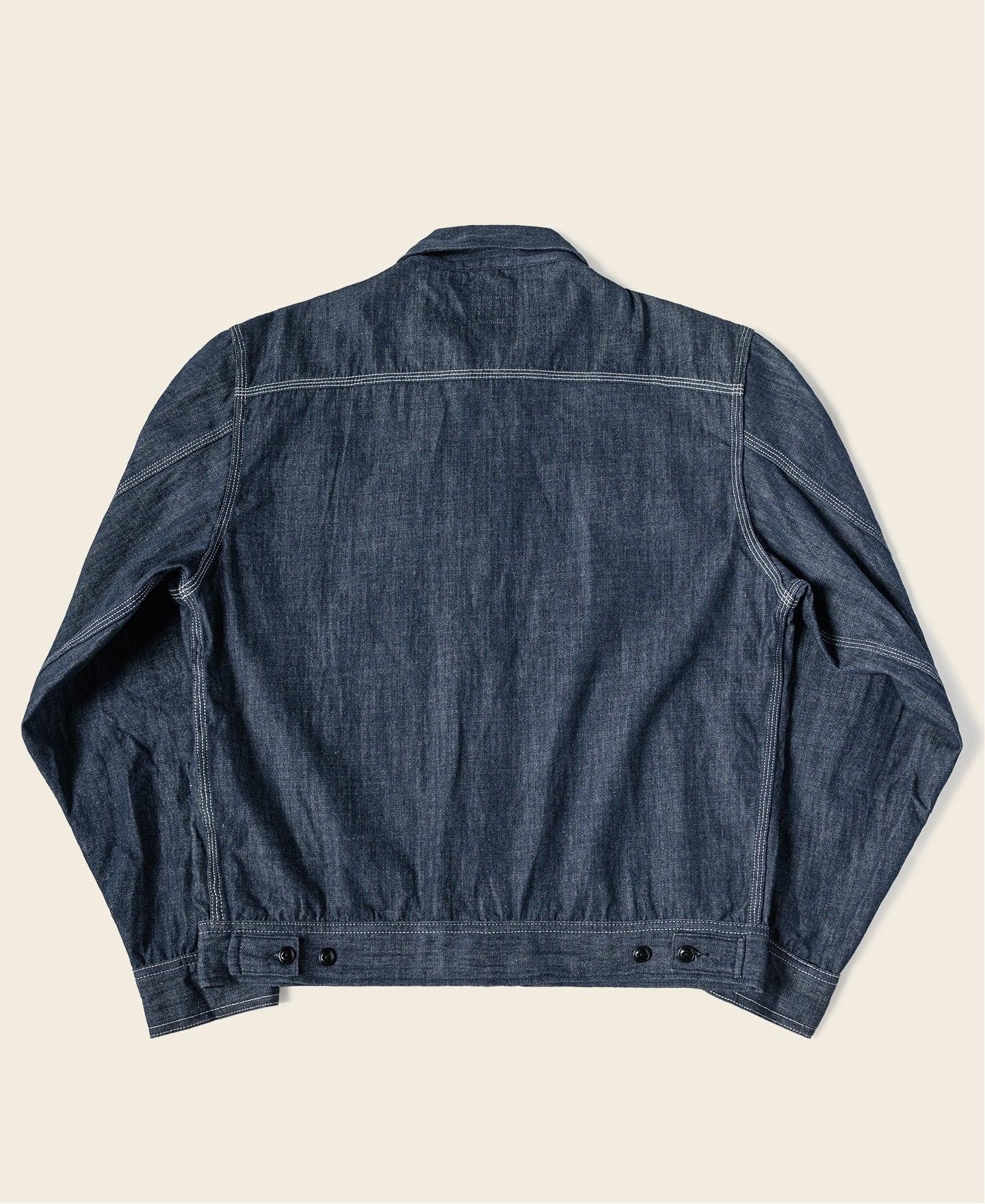 1960s Zip Up Denim Work Jacket Product Image