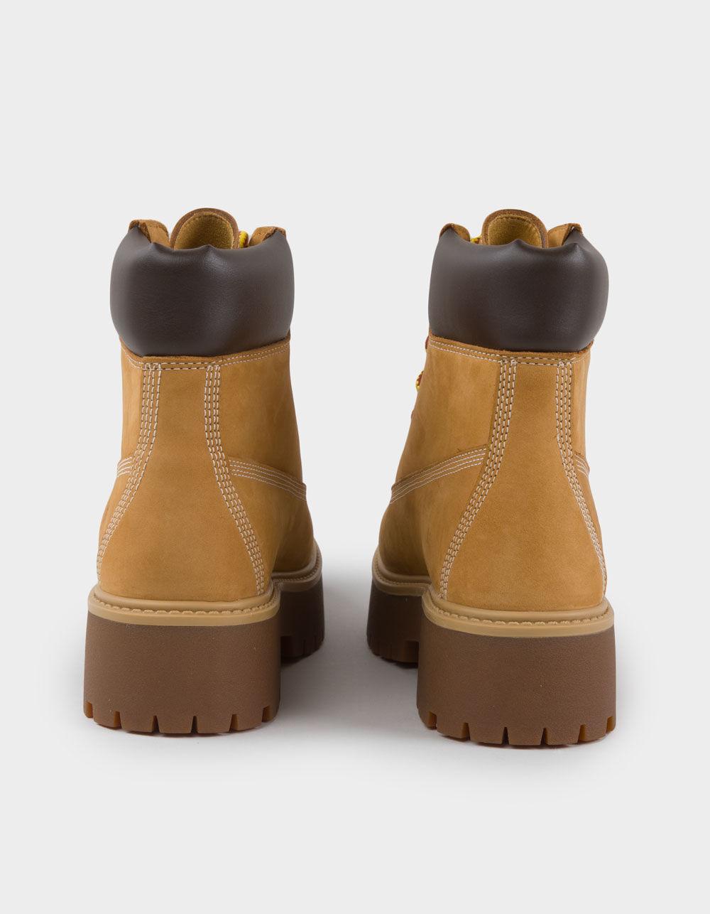 TIMBERLAND Stone Street Womens 6-Inch Waterproof Platform Boots - WHEAT Product Image