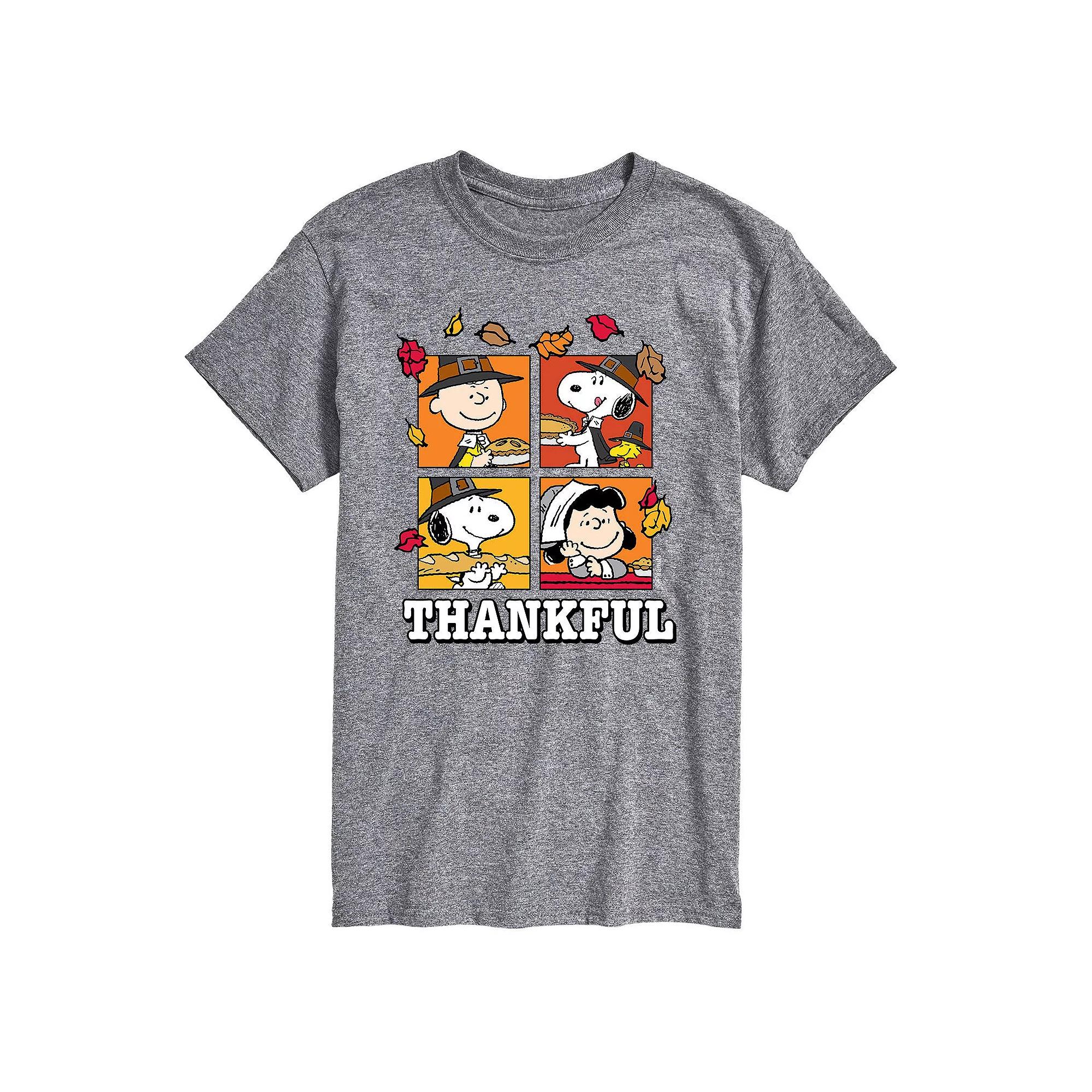 Big & Tall Peanuts Thankful Tee, Men's,  Product Image