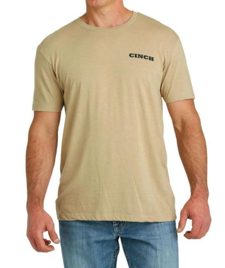 SALE Cinch® Men's S/S Cream Watering Hole T-Shirt Product Image