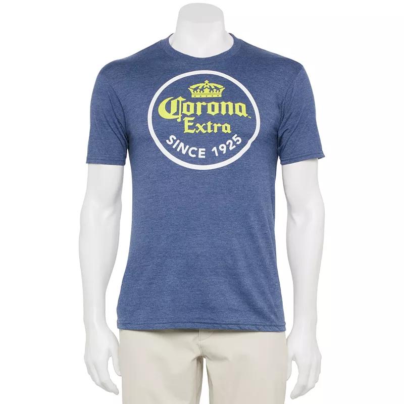 Men's Corona Logo Tee, Size: Small, Navy Grey Product Image